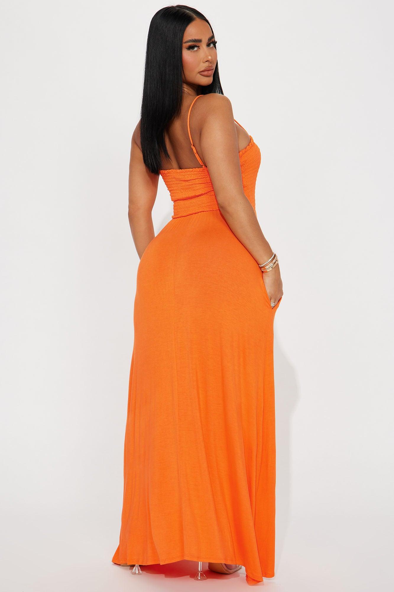 Holly Maxi Dress - Orange Product Image