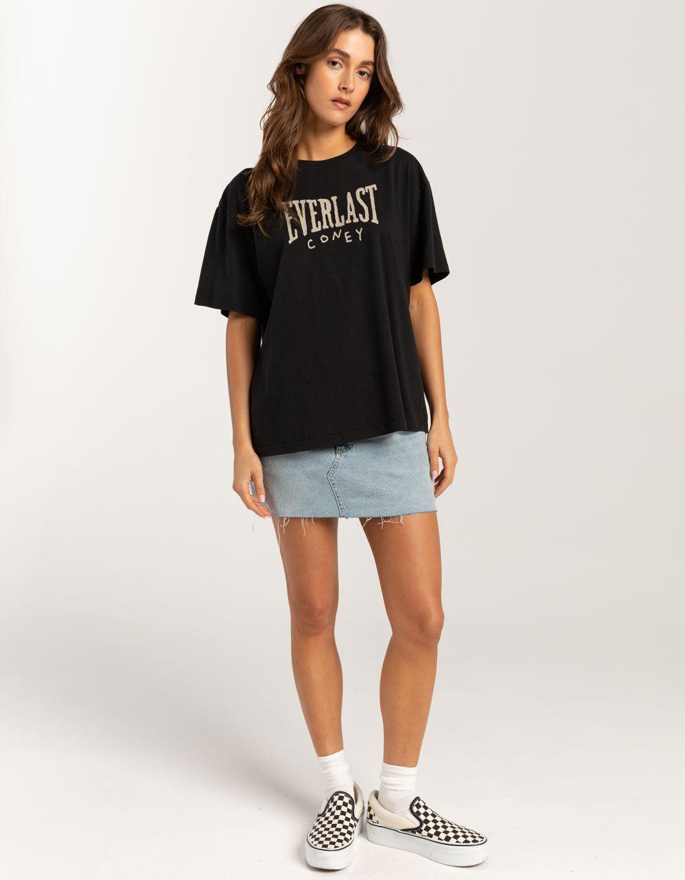 CONEY ISLAND PICNIC x Everlast Womens Oversized Tee - BLACK Product Image