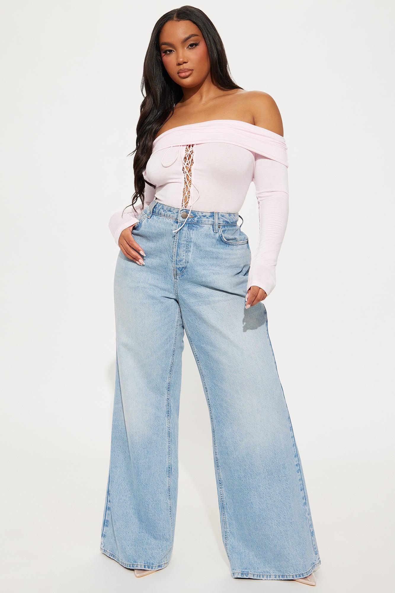 Royal Off Shoulder Lace Up Top - Pink Product Image