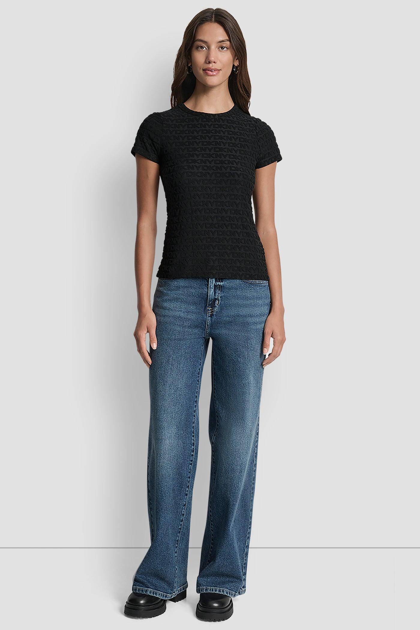 LOGO JACQUARD SHORT SLEEVE CREW NECK TEE Product Image