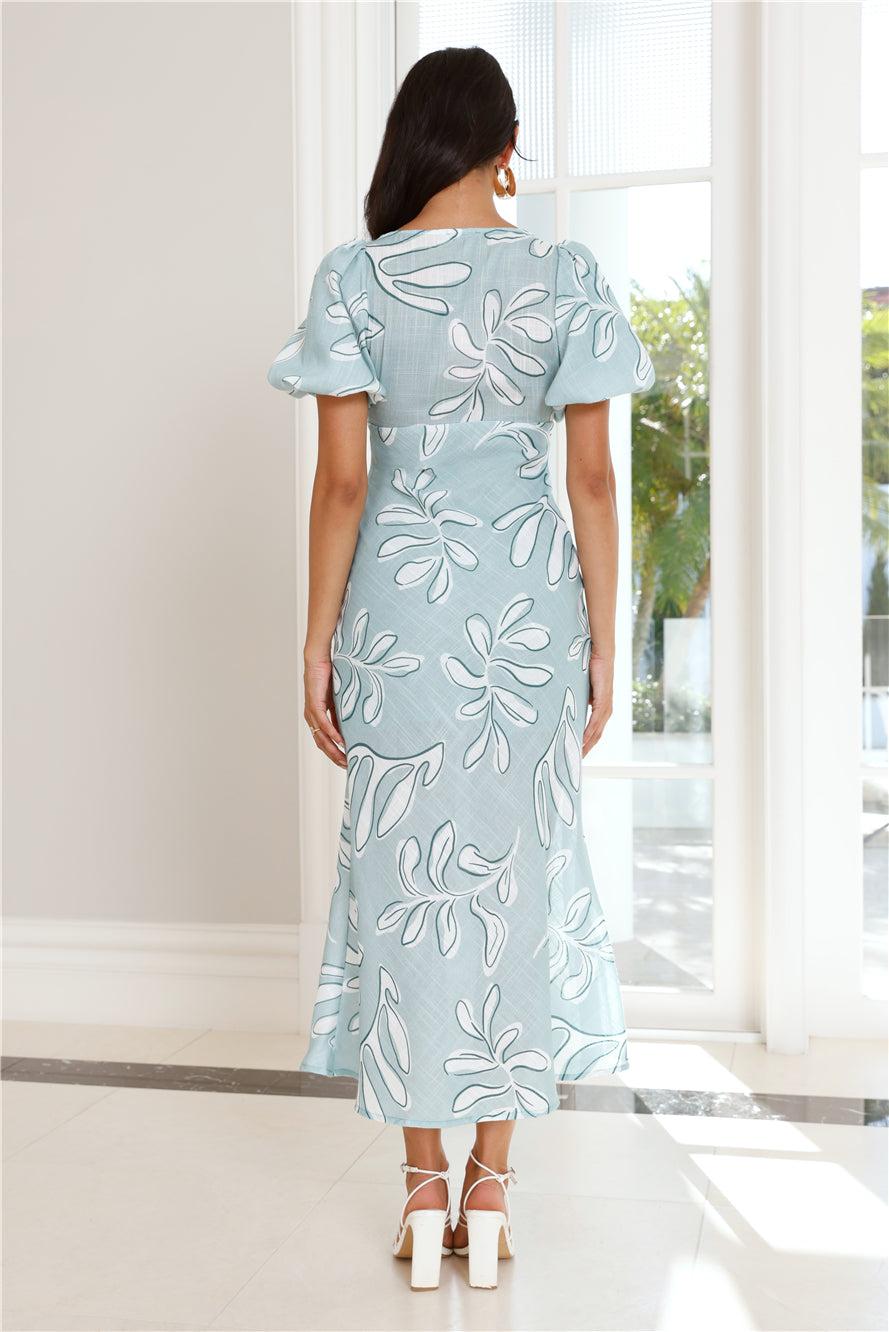 Autumn Breeze Maxi Dress Sage Product Image