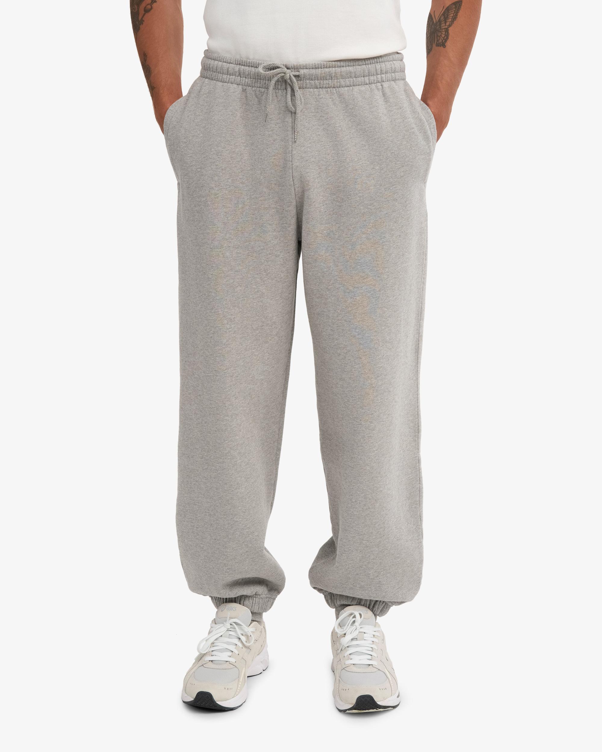 Organic Relaxed Sweatpants - Heather Grey Product Image