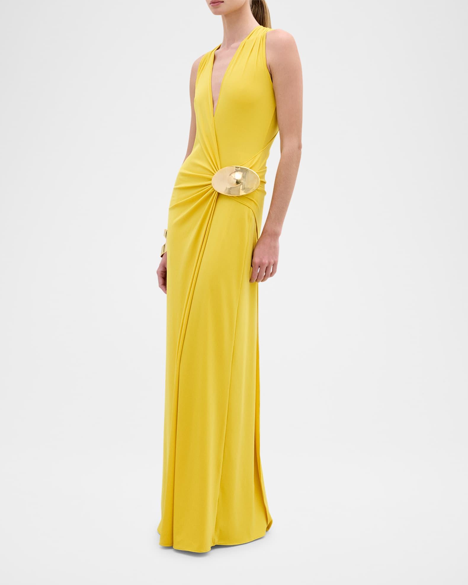 Fadila Gathered Jersey Maxi Dress Product Image