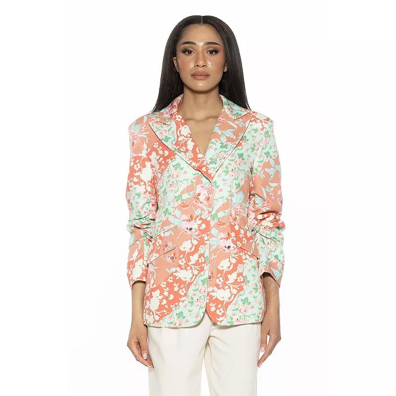 Women's ALEXIA ADMOR Tau Scrunched Sleeve Blazer,  Product Image