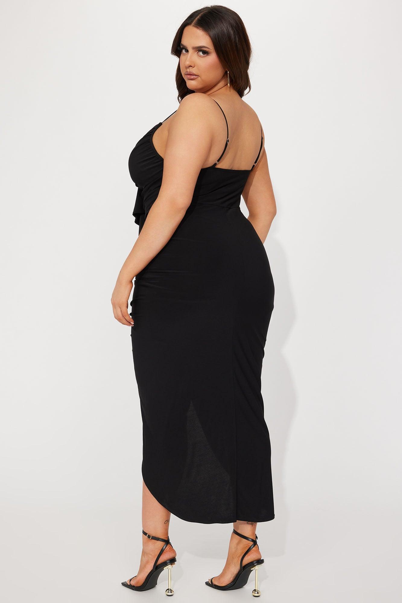 Gloria Midi Dress - Black Product Image