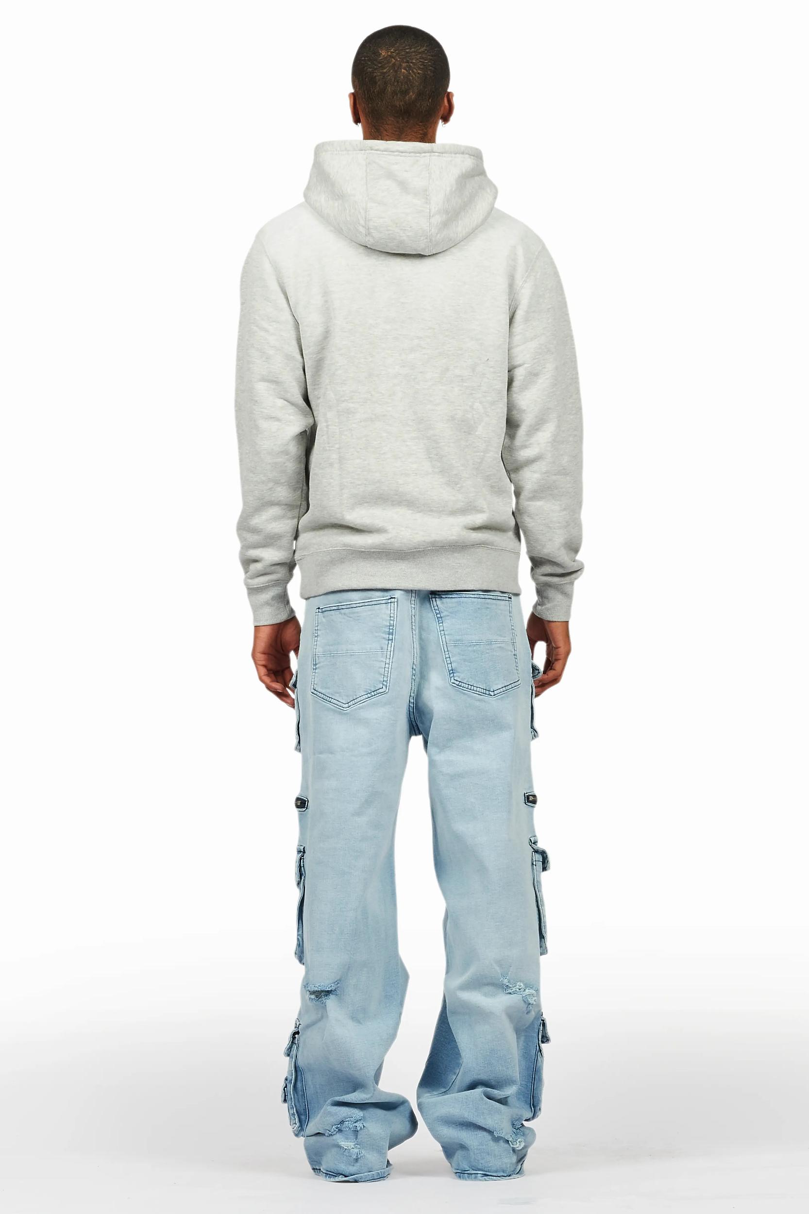 Art Dist Grey/Blue Hoodie/Baggy Fit Jean Bundle Male Product Image
