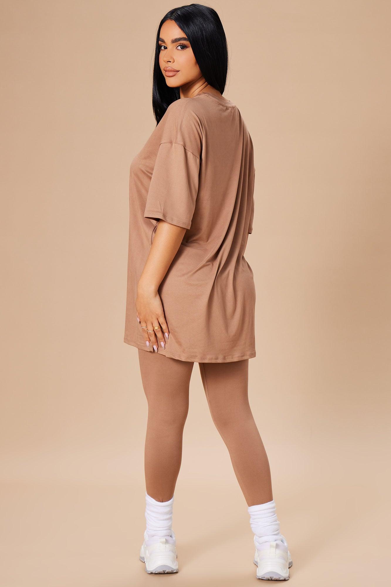 Weekend Vibes Legging Set - Mocha Product Image