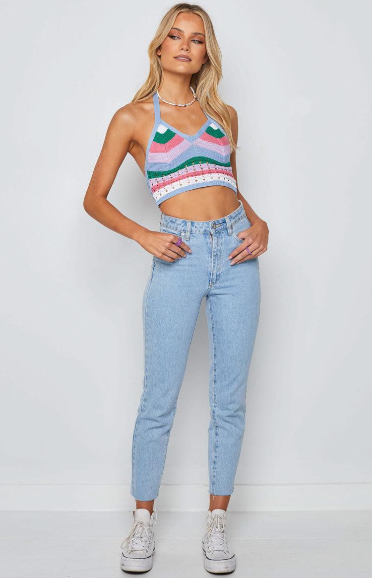 Rainbow Love Knitted Top Multi Product Image