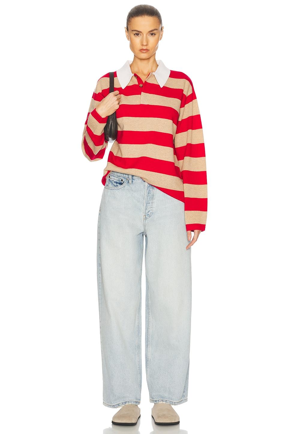 Striped Rugby Cashmere Top Product Image