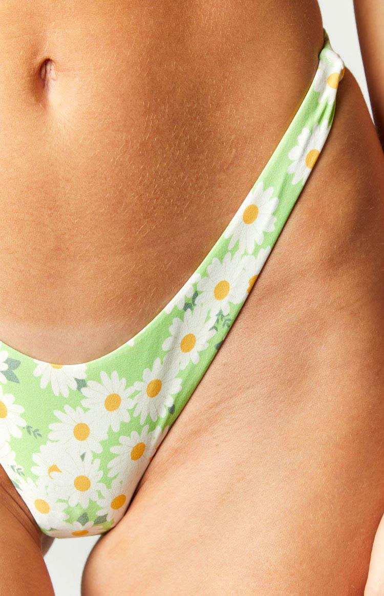 9.0 Swim Bahamas Green Daisy Bikini Bottoms Product Image