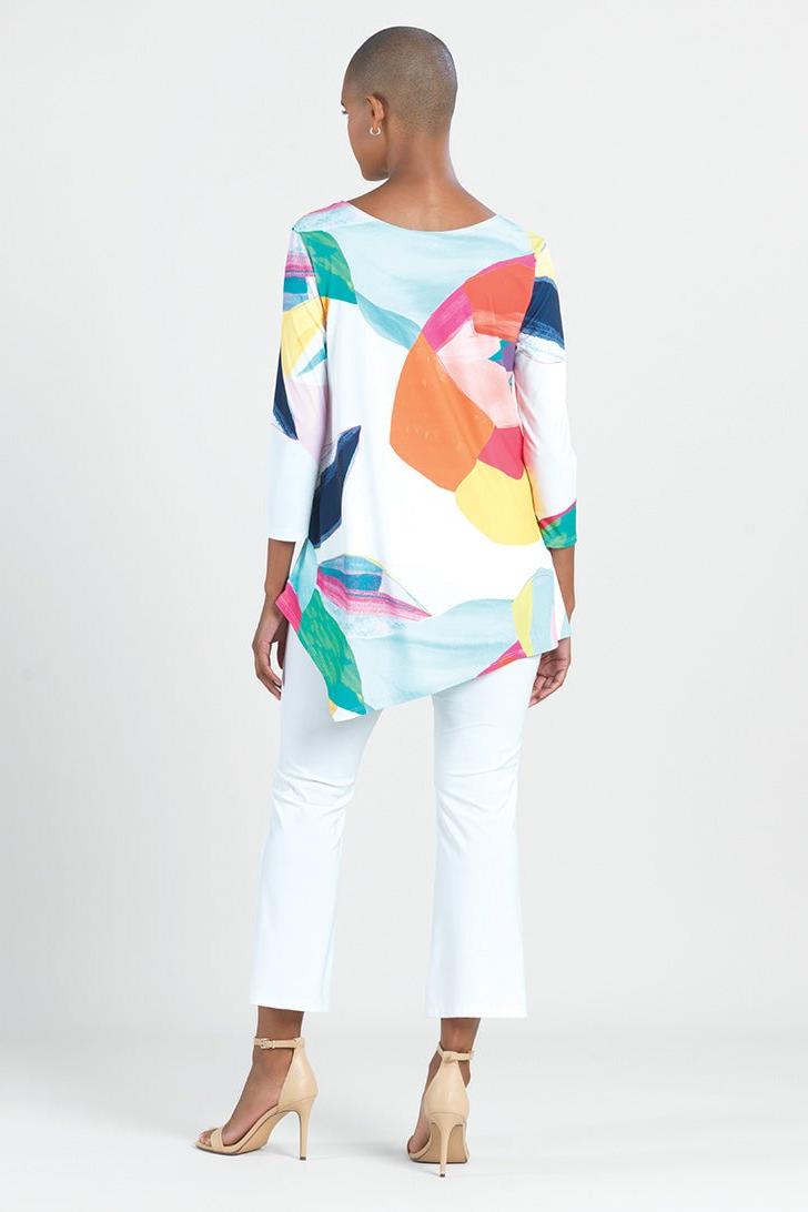 Graphic Floral Print Angle Tunic Product Image
