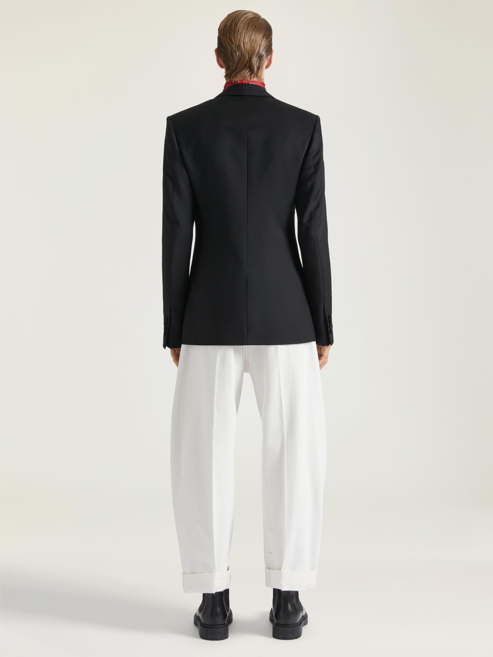 White Couture Seam jeans Product Image