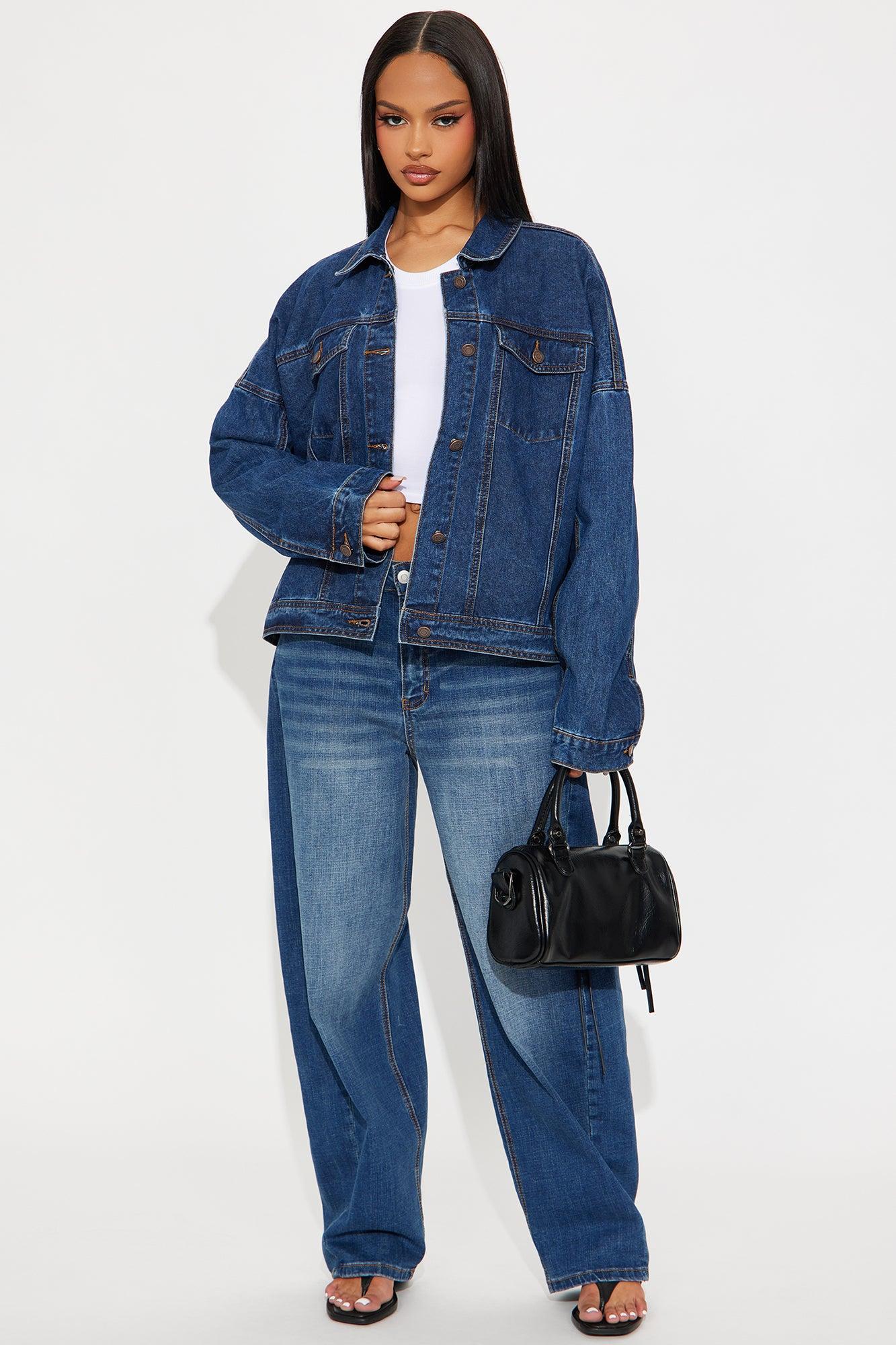 Andrea Denim Trucker Jacket - Medium Wash Female Product Image