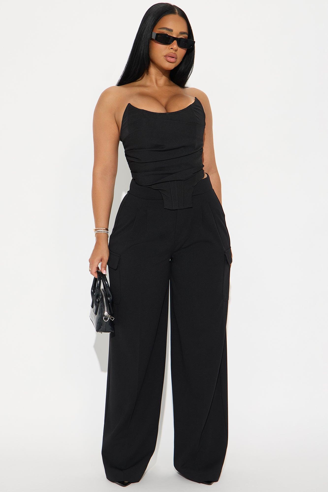 Say What You Will Cargo Trouser - Black Female Product Image