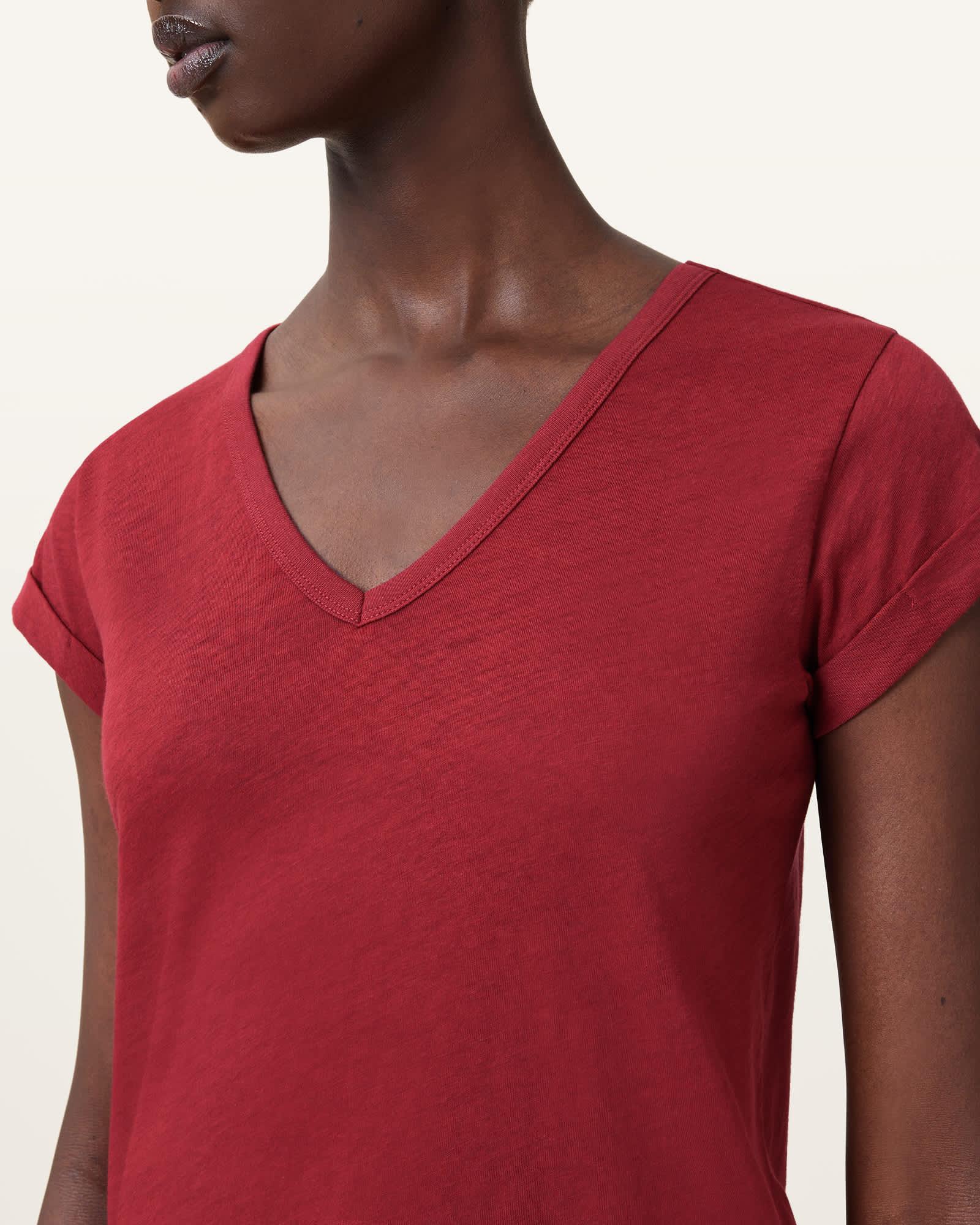 Anna V-Neck Short Sleeve T-Shirt Product Image