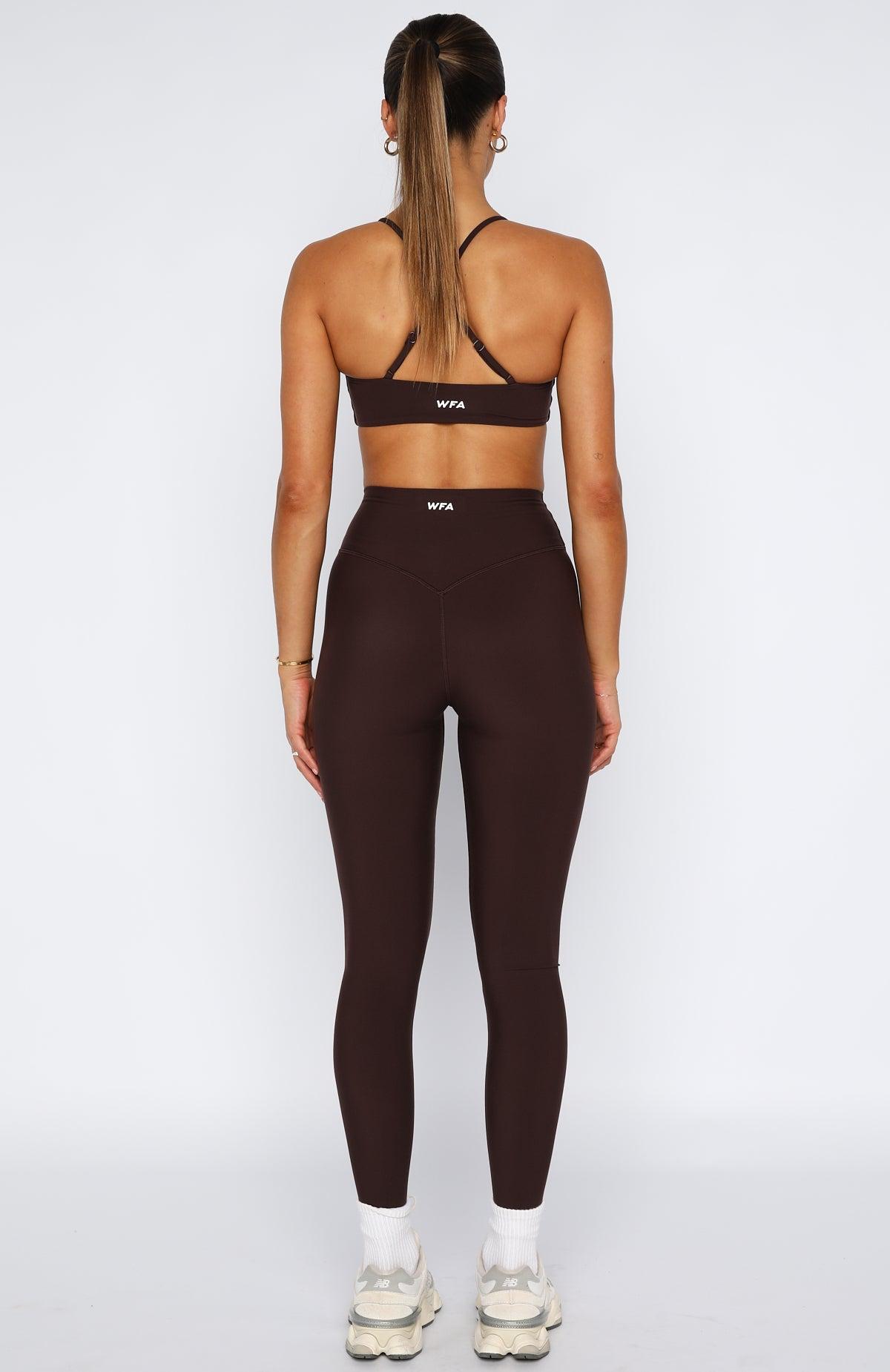 Go Getter High Waisted Leggings Dark Chocolate Product Image