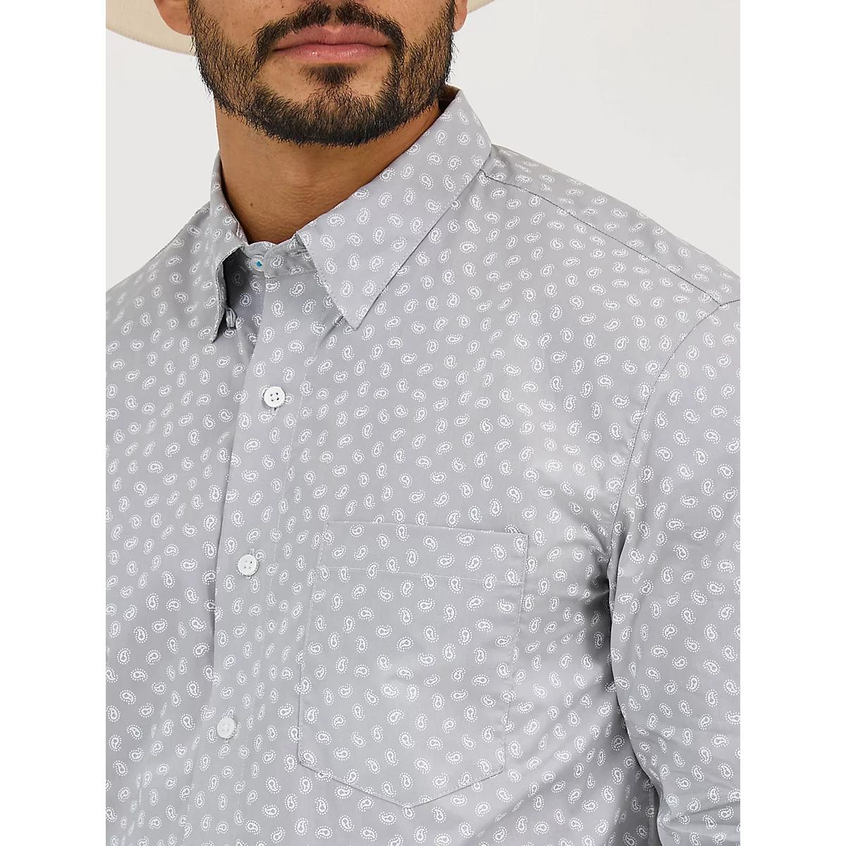 Men's Cody Johnson One Pocket Button Down Shirt in Ceramic Print Product Image