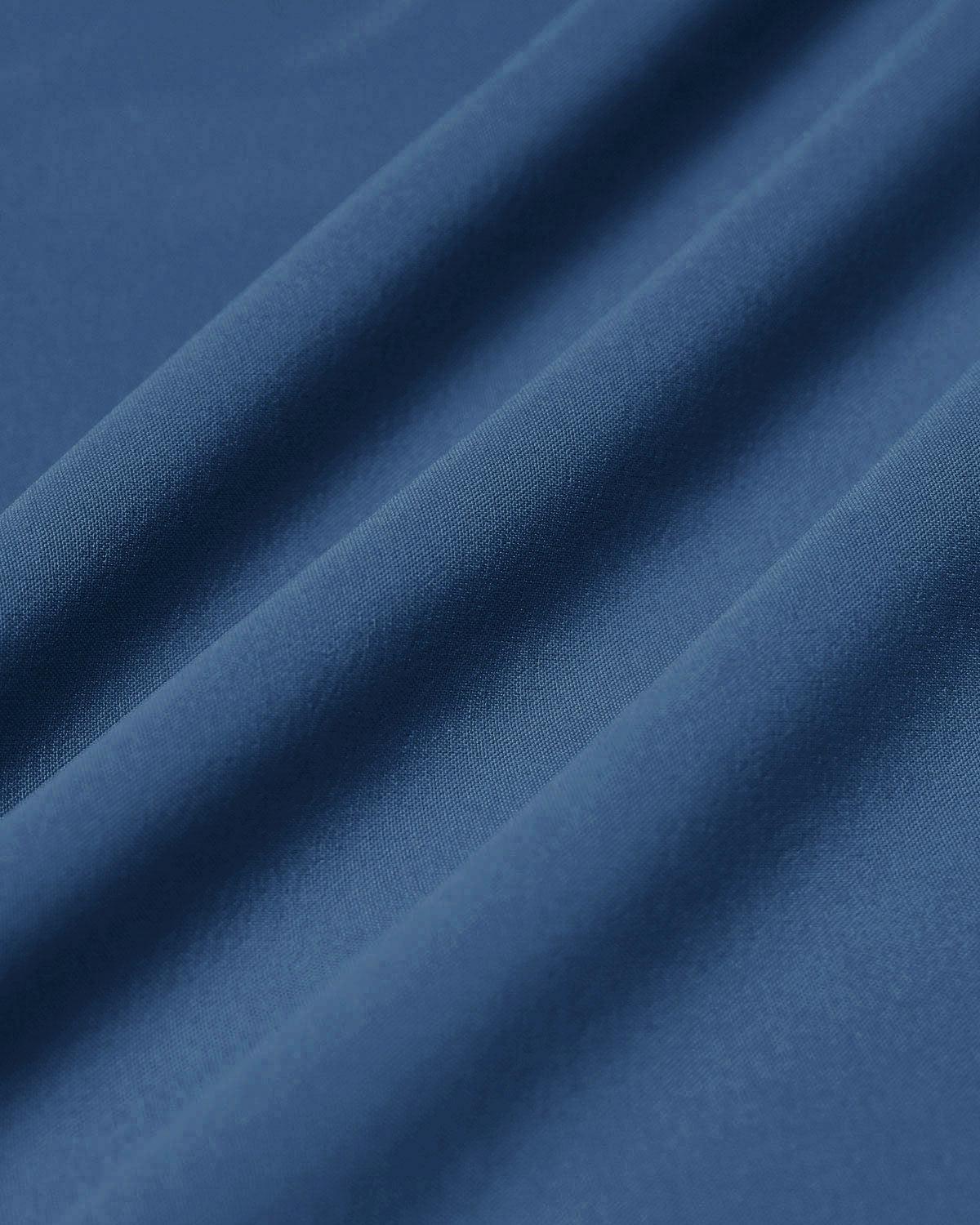 Navy Square Neck Pocket Slip Midi Dress Product Image