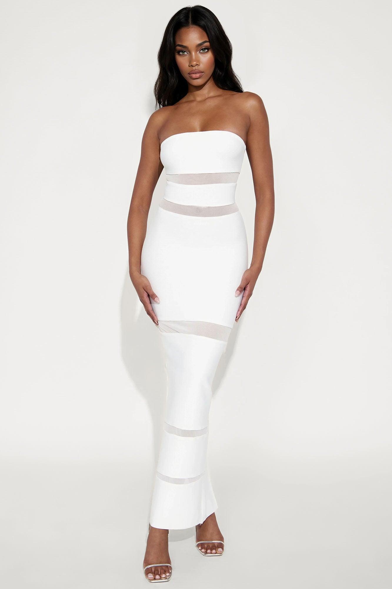 All Yours Bandage Maxi Dress - White Female Product Image