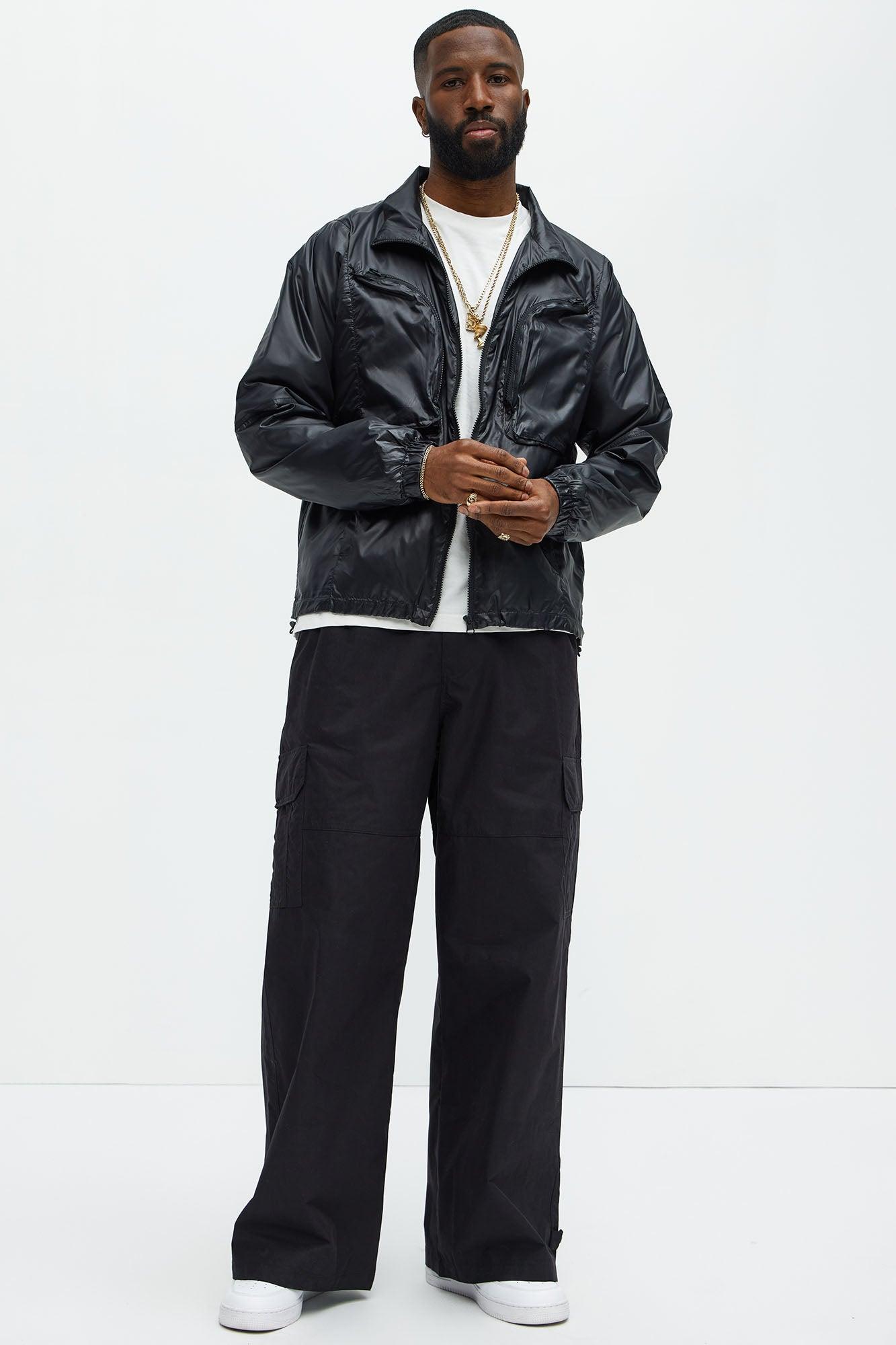 At The Time Baggy Cargo Pants - Black Product Image