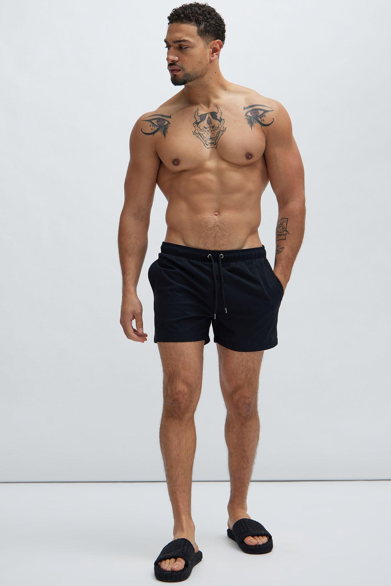 Montez Stretch Swim Trunk Short - Black Product Image