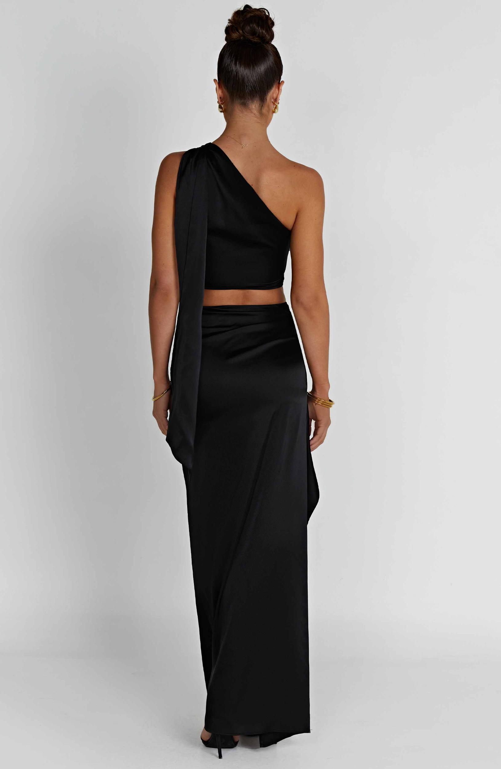 Halsey Maxi Skirt - Wine Product Image