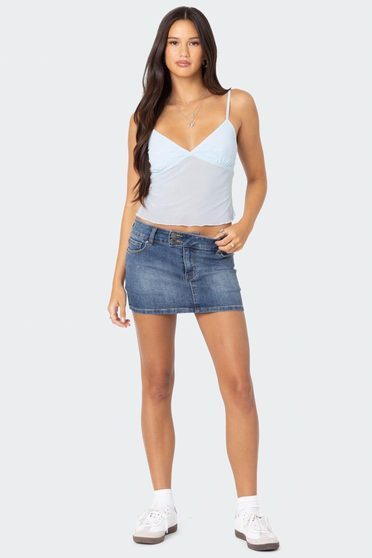 Serafina Sheer Mesh Tank Top Product Image