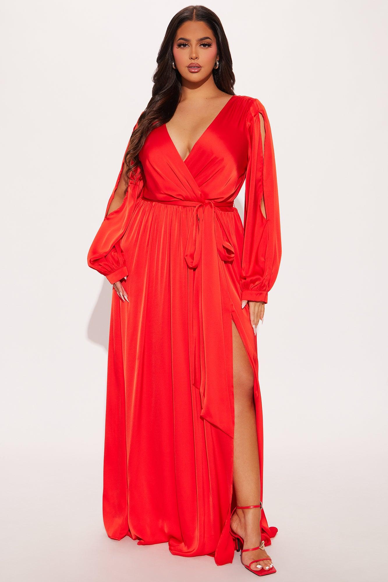 Belle Maxi Dress - Red Product Image
