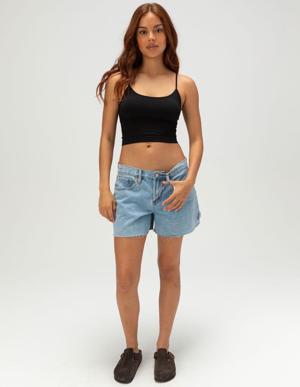 FULL TILT V-Neck Seamless Womens Cami - BLACK Product Image