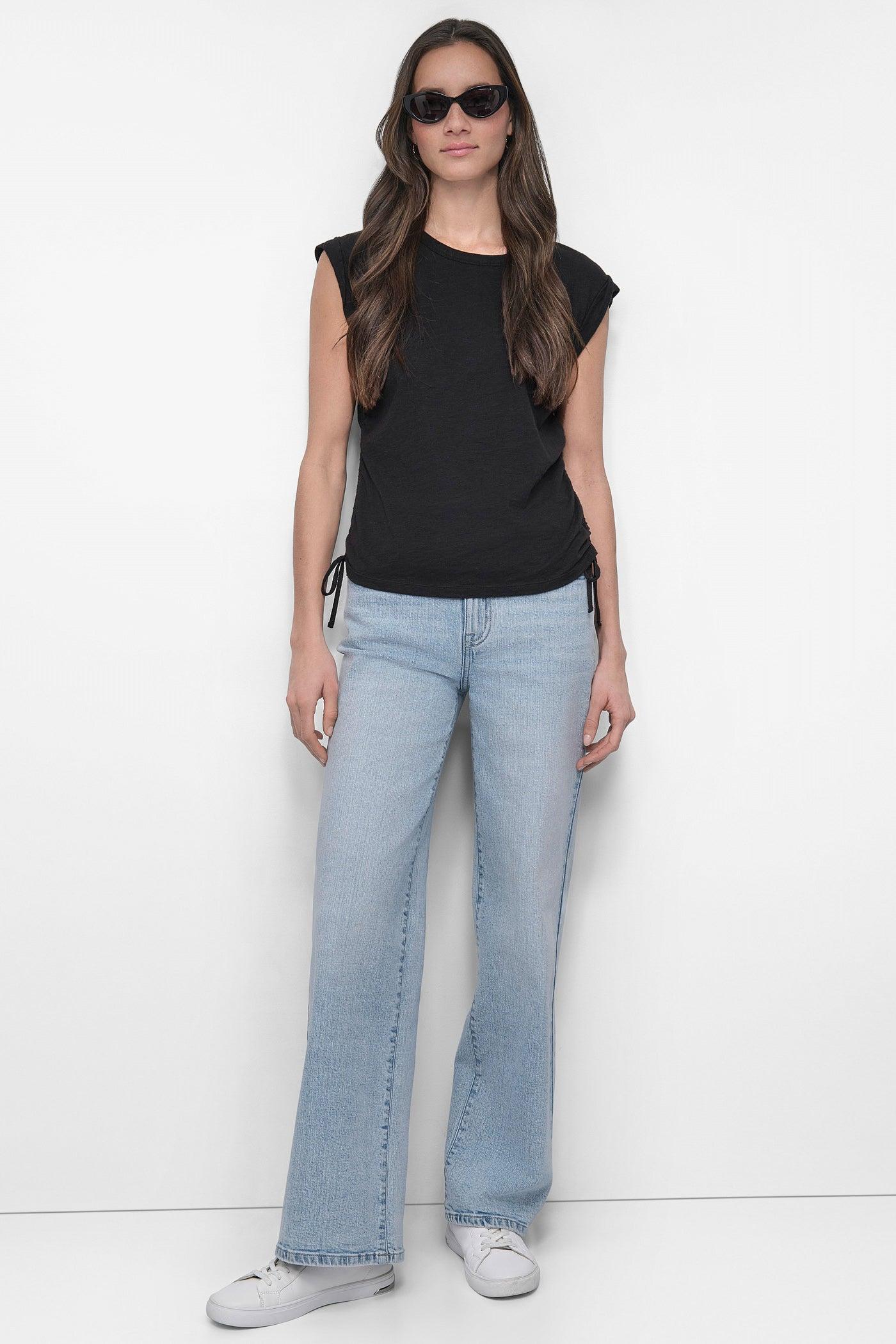 RUCHED SIDE-TIE TEE Product Image