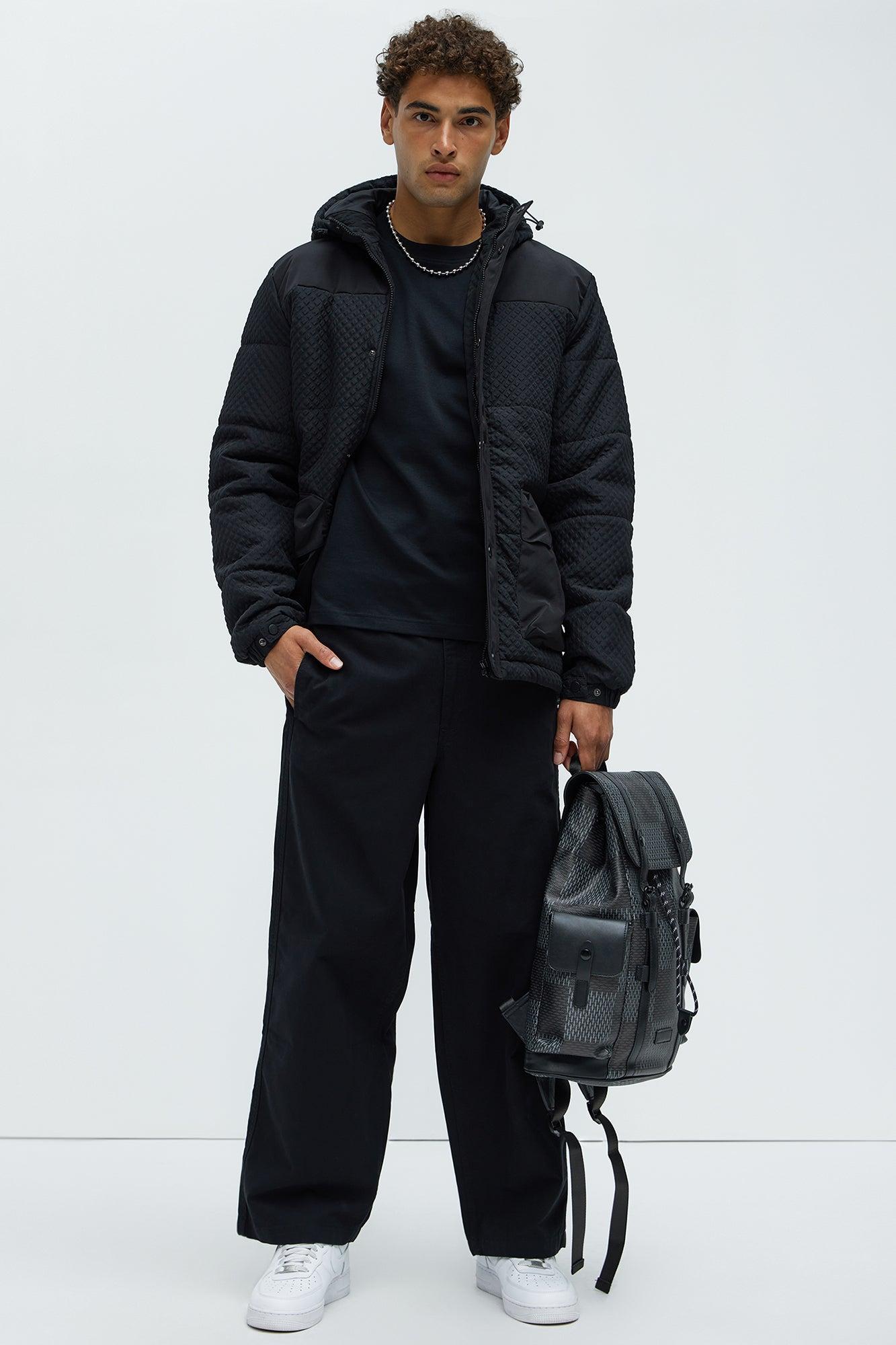 Barkley Belted Baggy Pants - Black Product Image