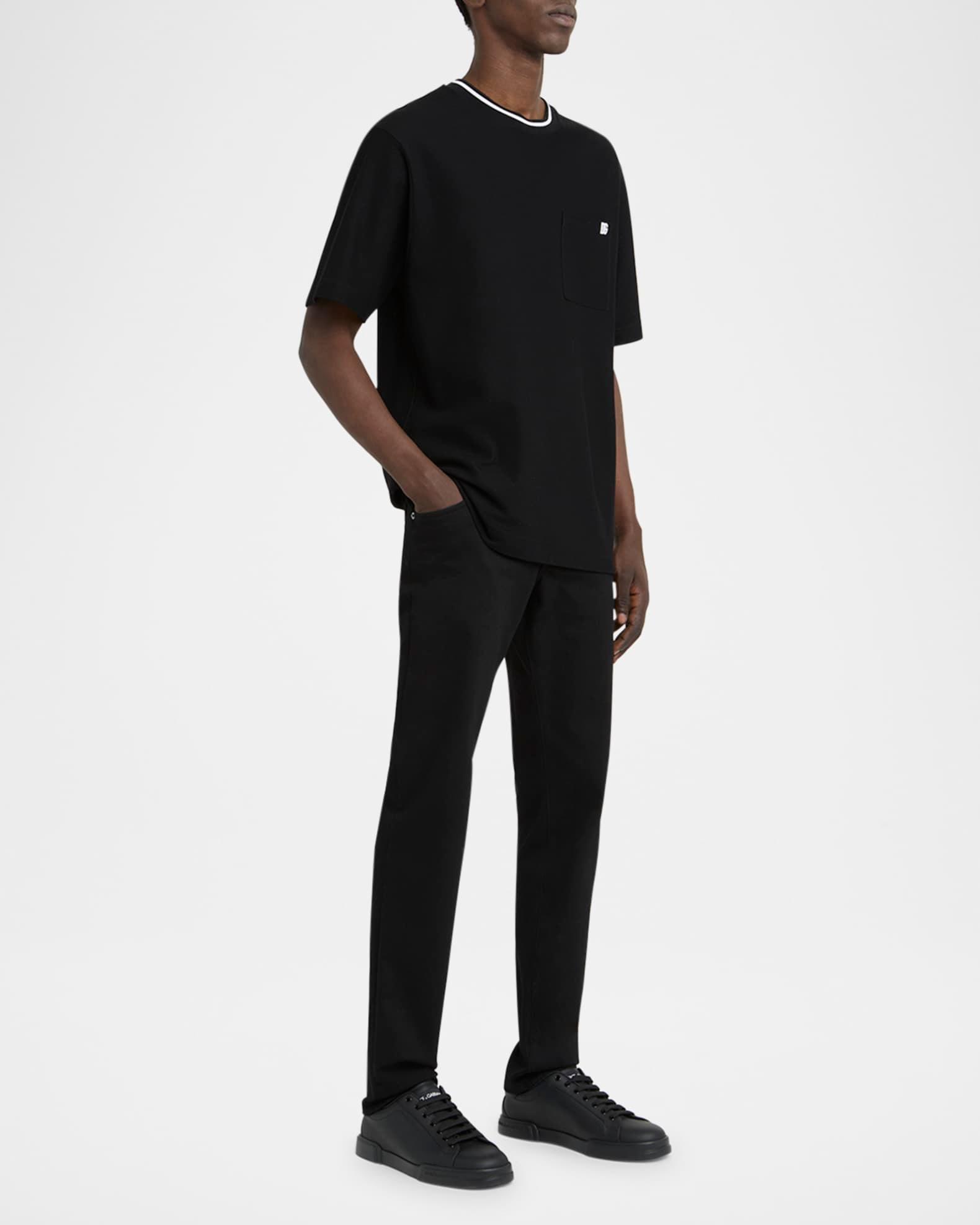 Men's Portofino Calfskin Low-Top Sneakers Product Image