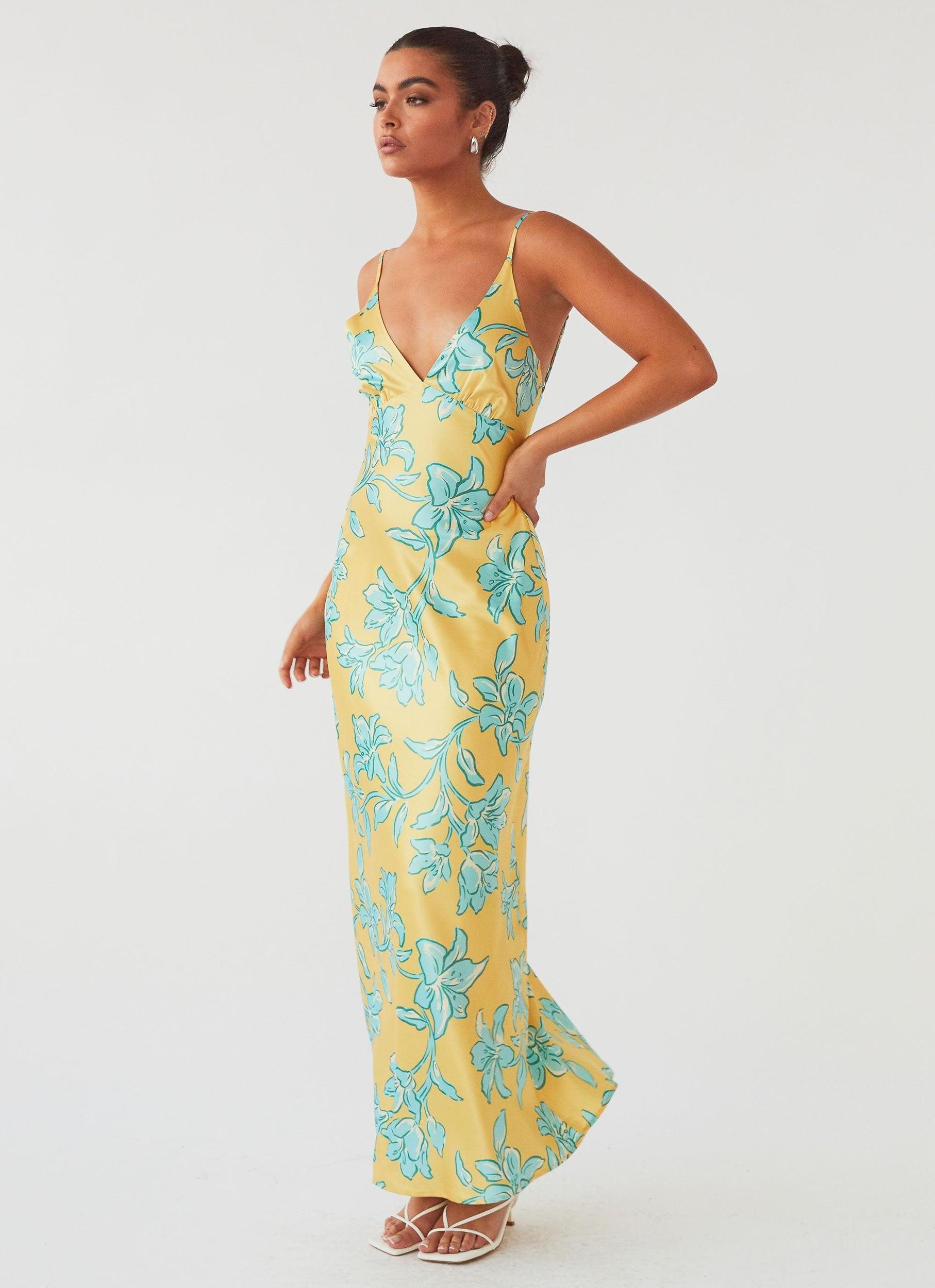 Sorrento Sun Maxi Dress - Golden Bloom Product Image