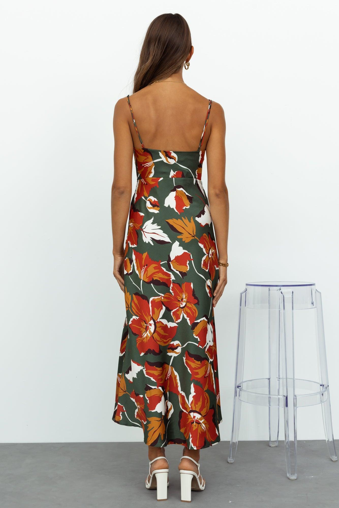 You Are My World Midi Dress Green Product Image