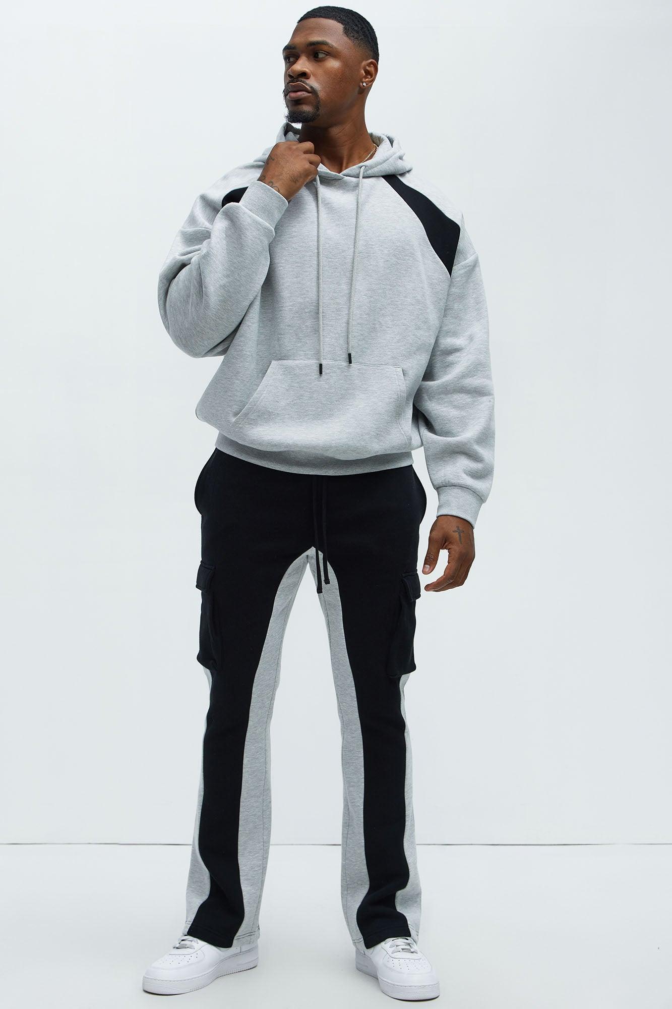 Tyson Flight Oversized Hoodie - Grey/combo Product Image