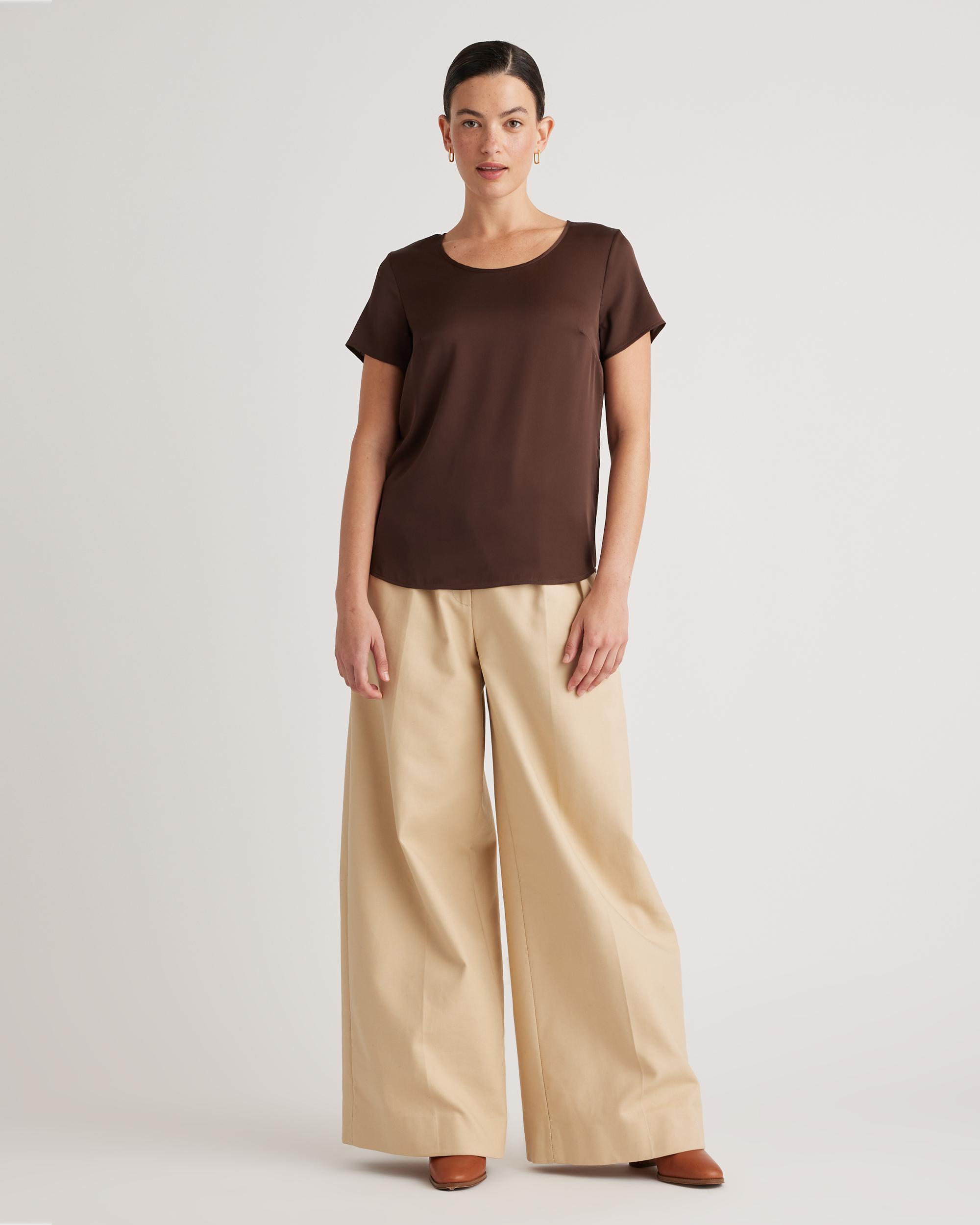Quince | Women's Washable Stretch Silk T-Shirt Product Image