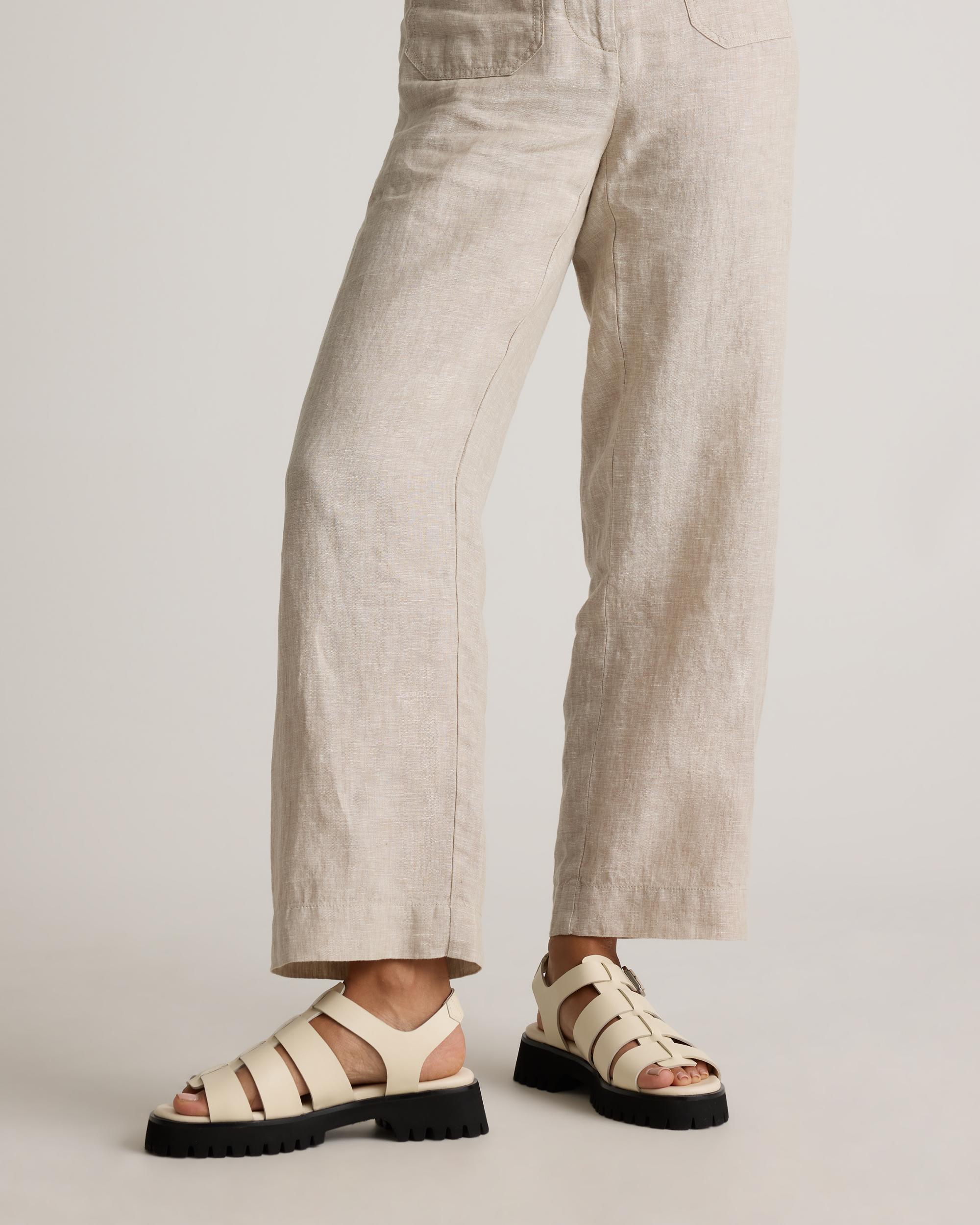 Quince | Women's Italian Leather Lug Sole Fisherman Sandal Product Image