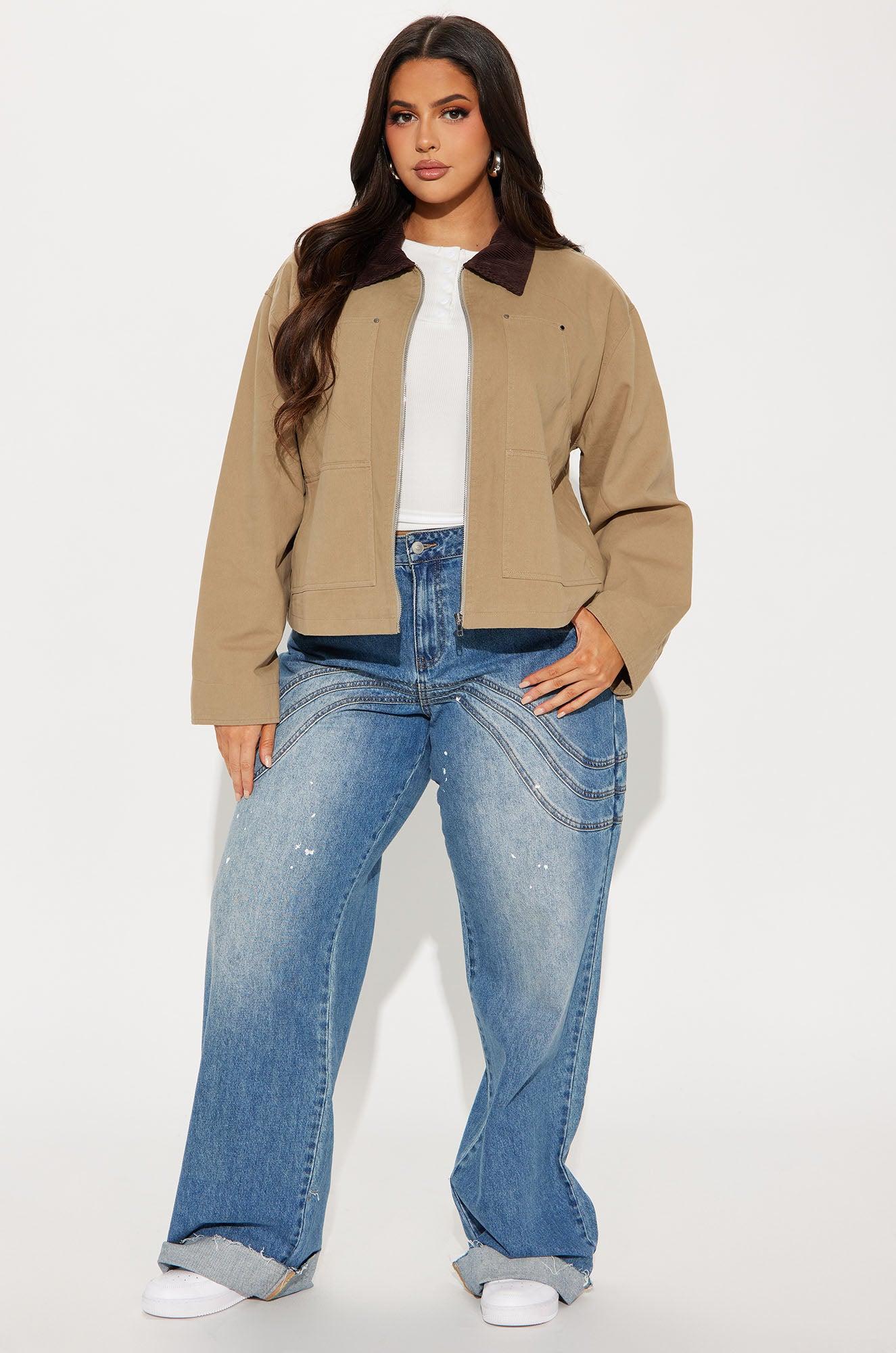 Joelle Barn Jacket - Taupe Female Product Image