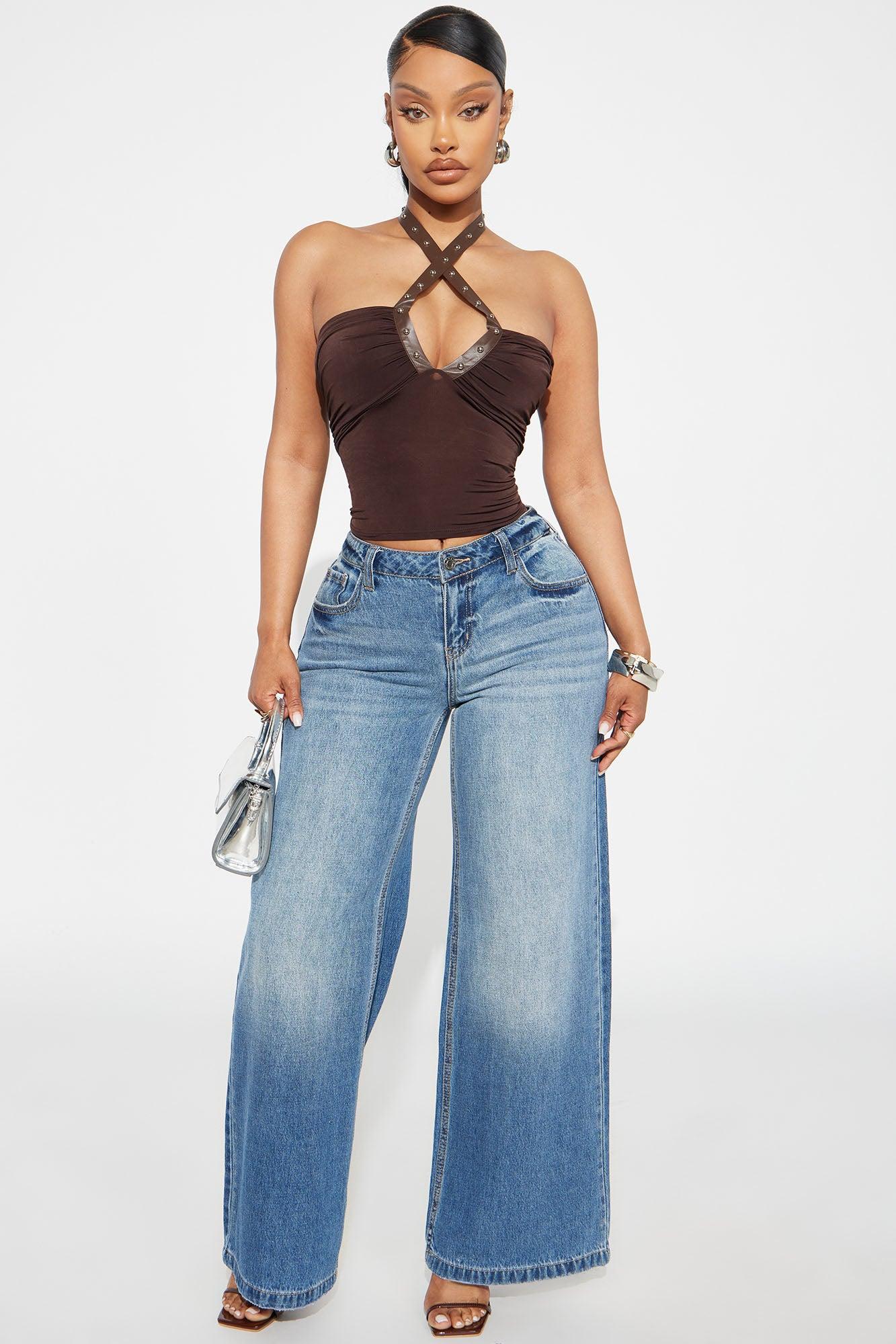 On Track Ruched Halter Top - Brown Female Product Image