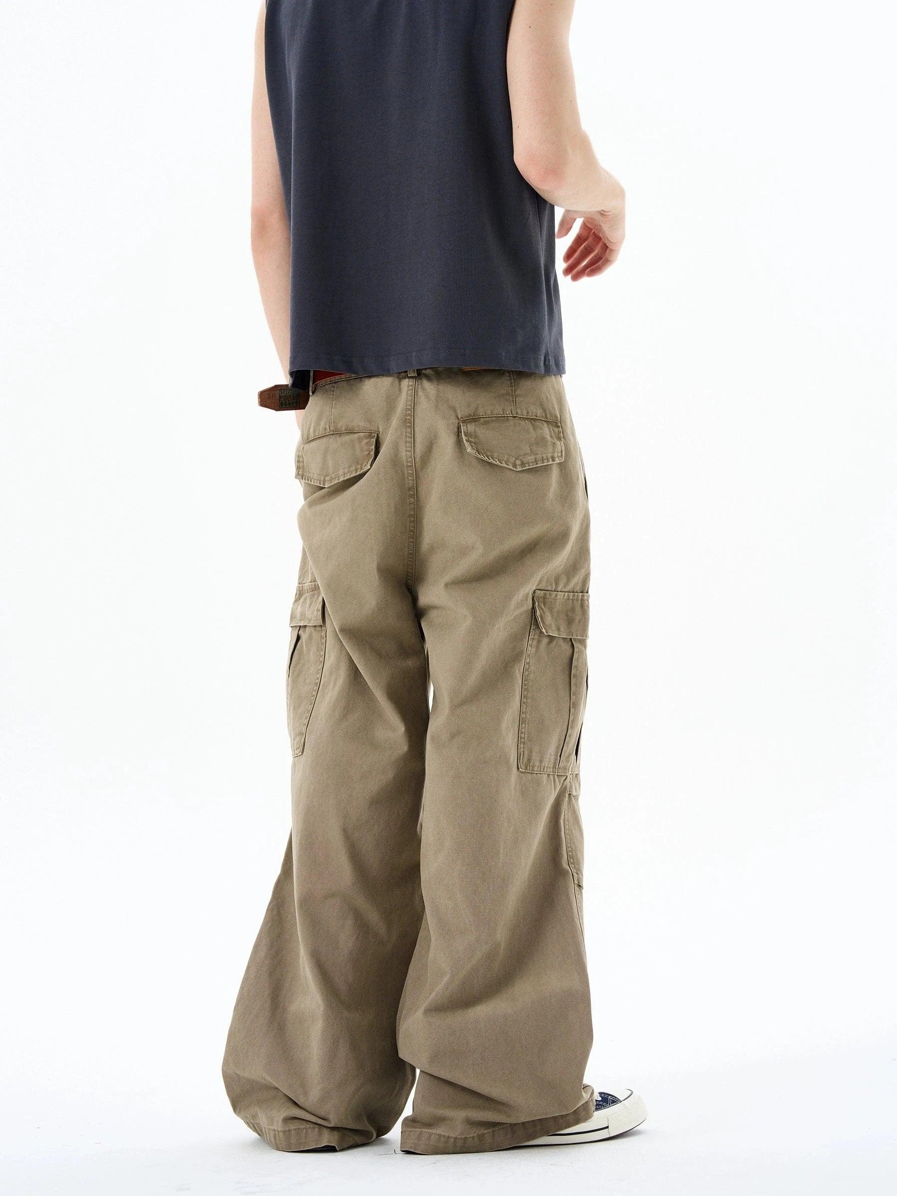 RT No. 18195 CARGO WIDE STRAIGHT PANTS Product Image