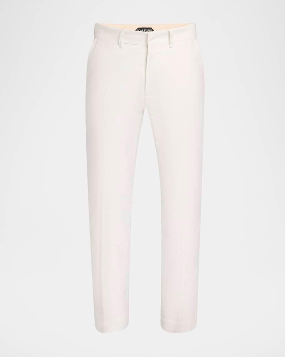 Men's Brushed Cotton-Satin Chino Pants Product Image