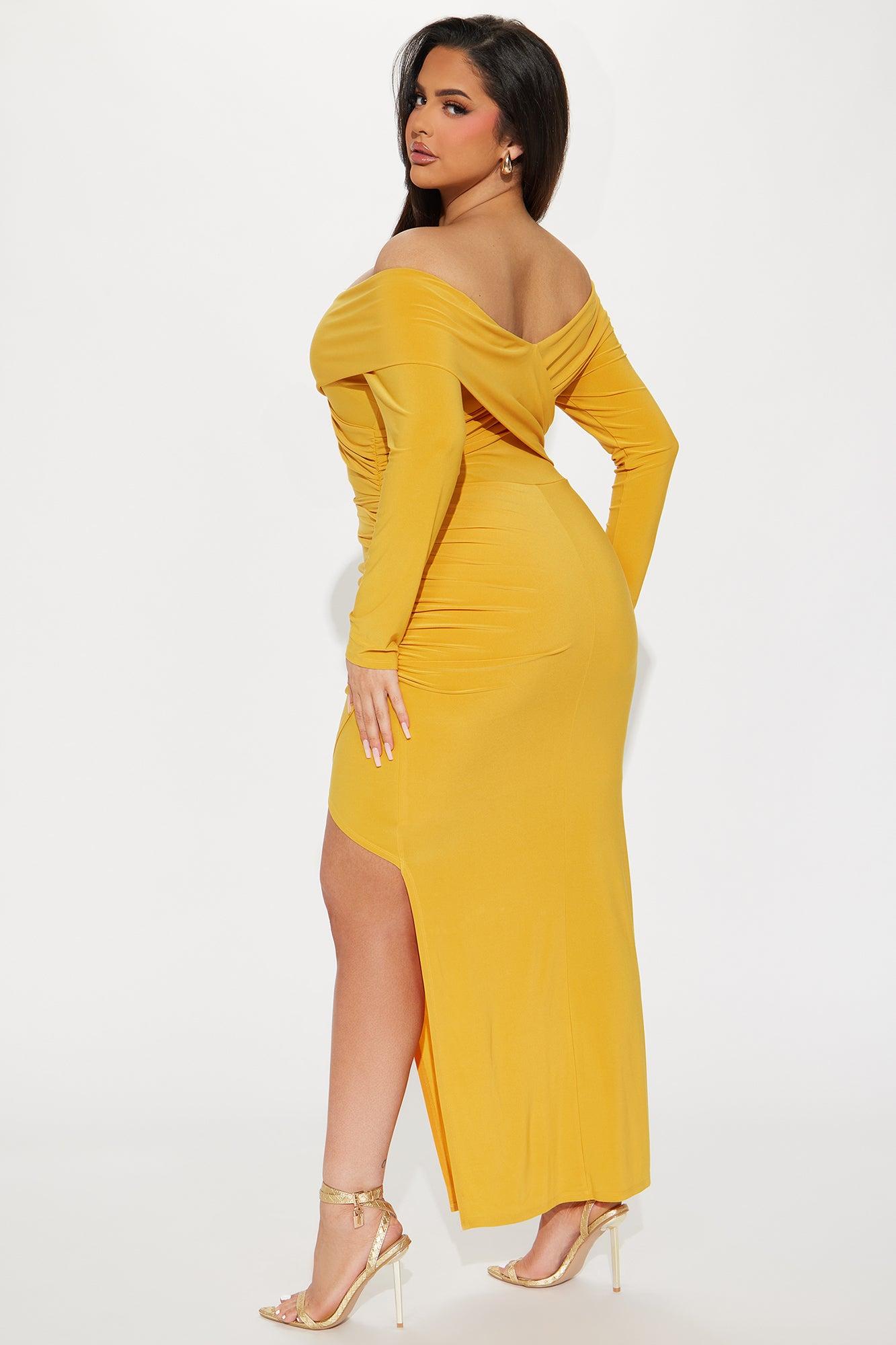 Yazmine Maxi Dress - Mustard Product Image
