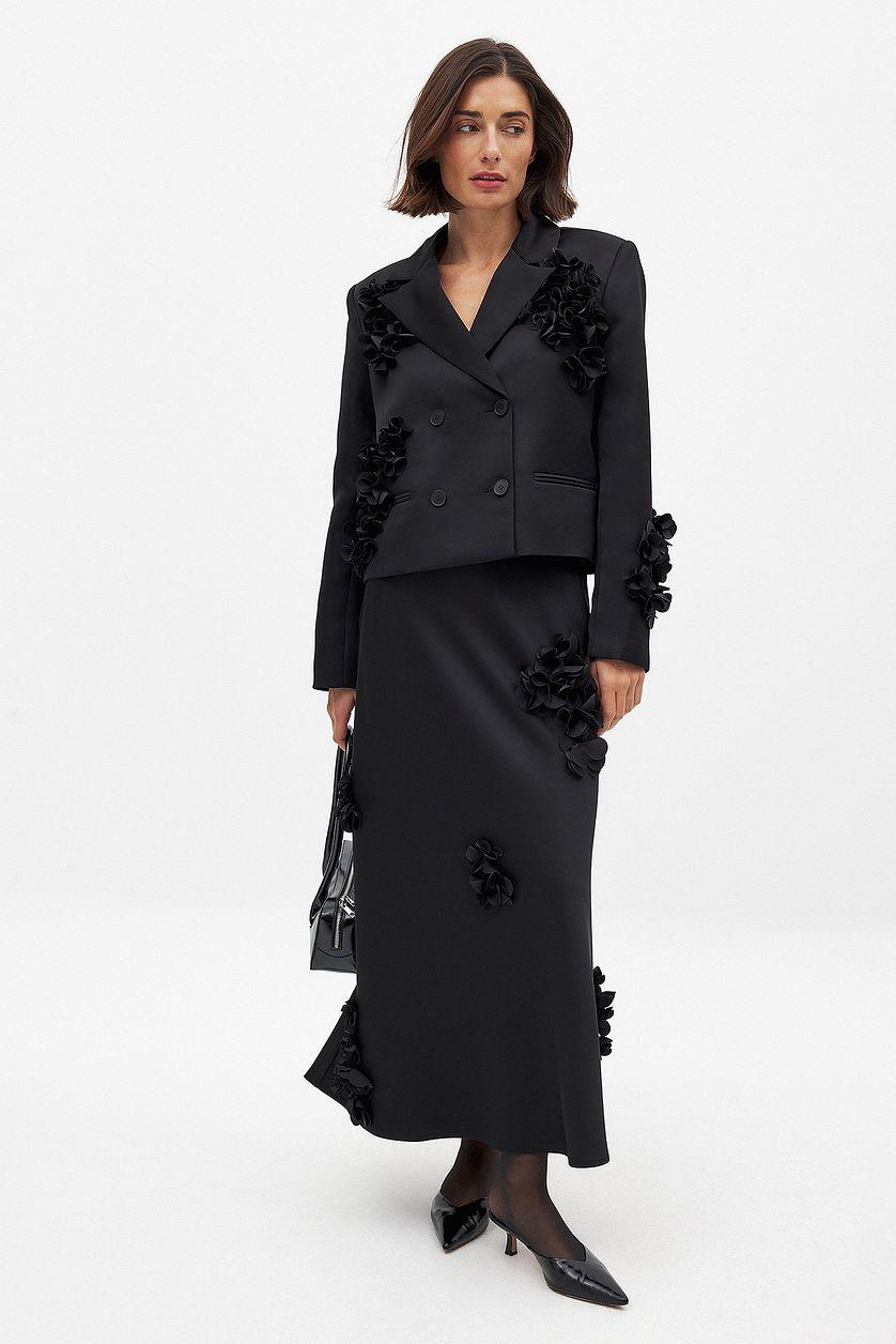 Flower Embellishment Blazer Product Image