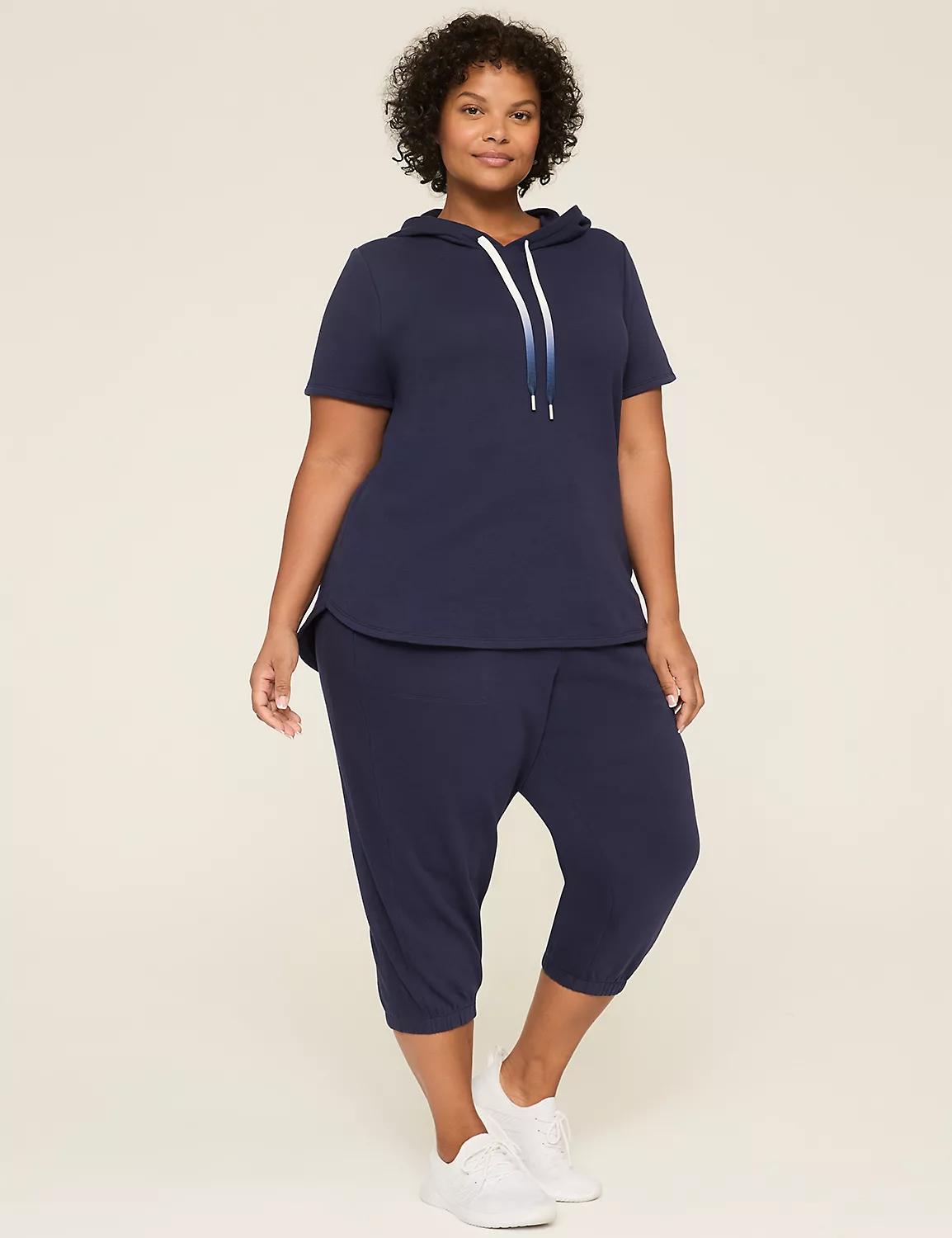 LIVI French Terry Short-Sleeve Hoodie Product Image