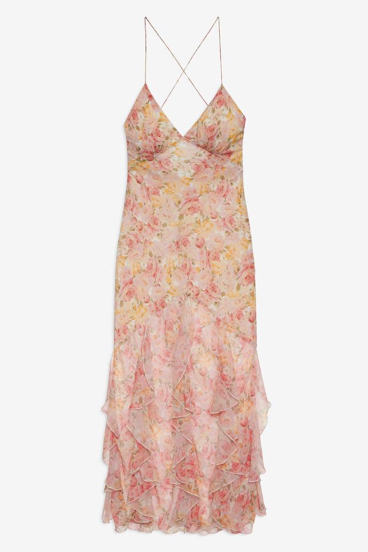 Elea Maxi Dress — Peach Product Image