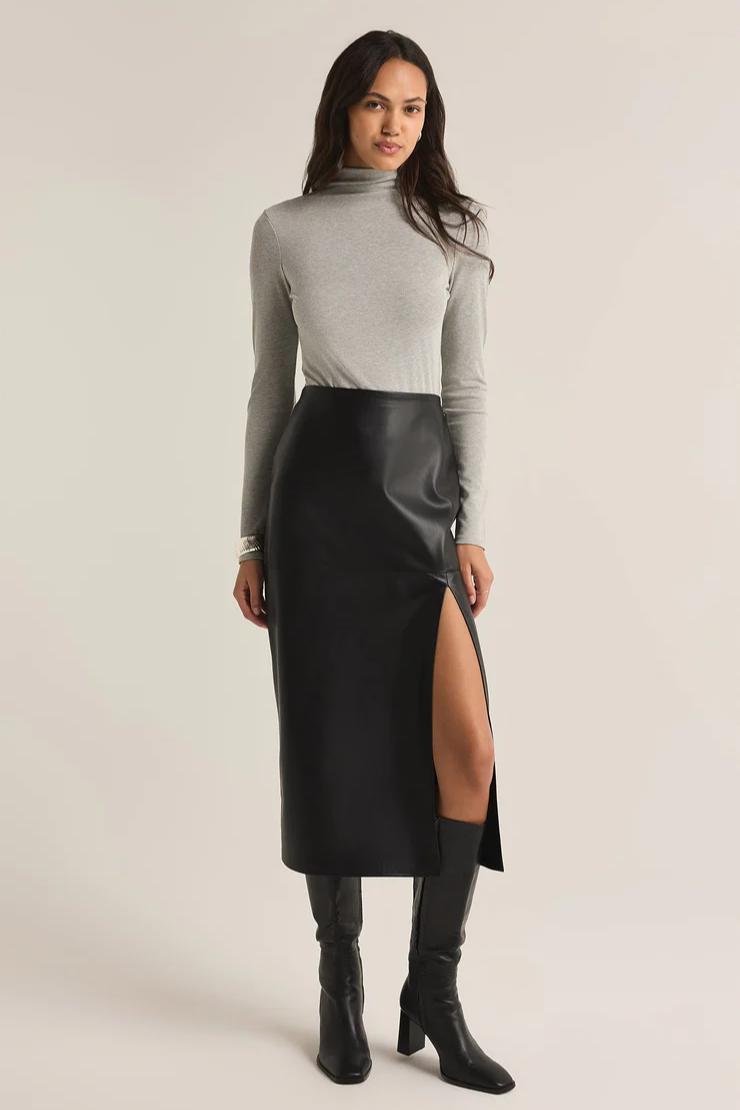 Metroplitan Leather Skirt Product Image