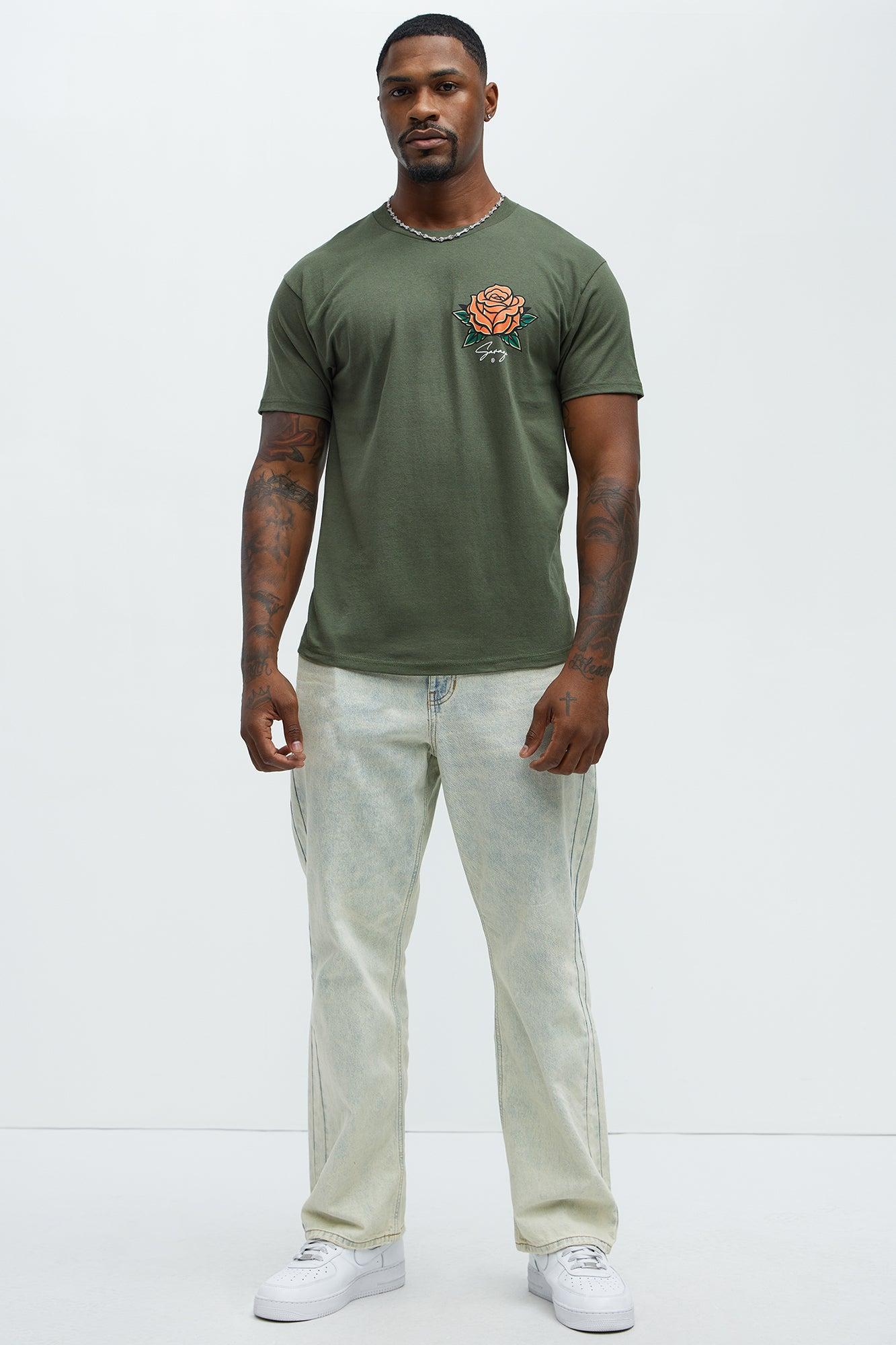 Forever Savage Short Sleeve Tee - Olive Product Image