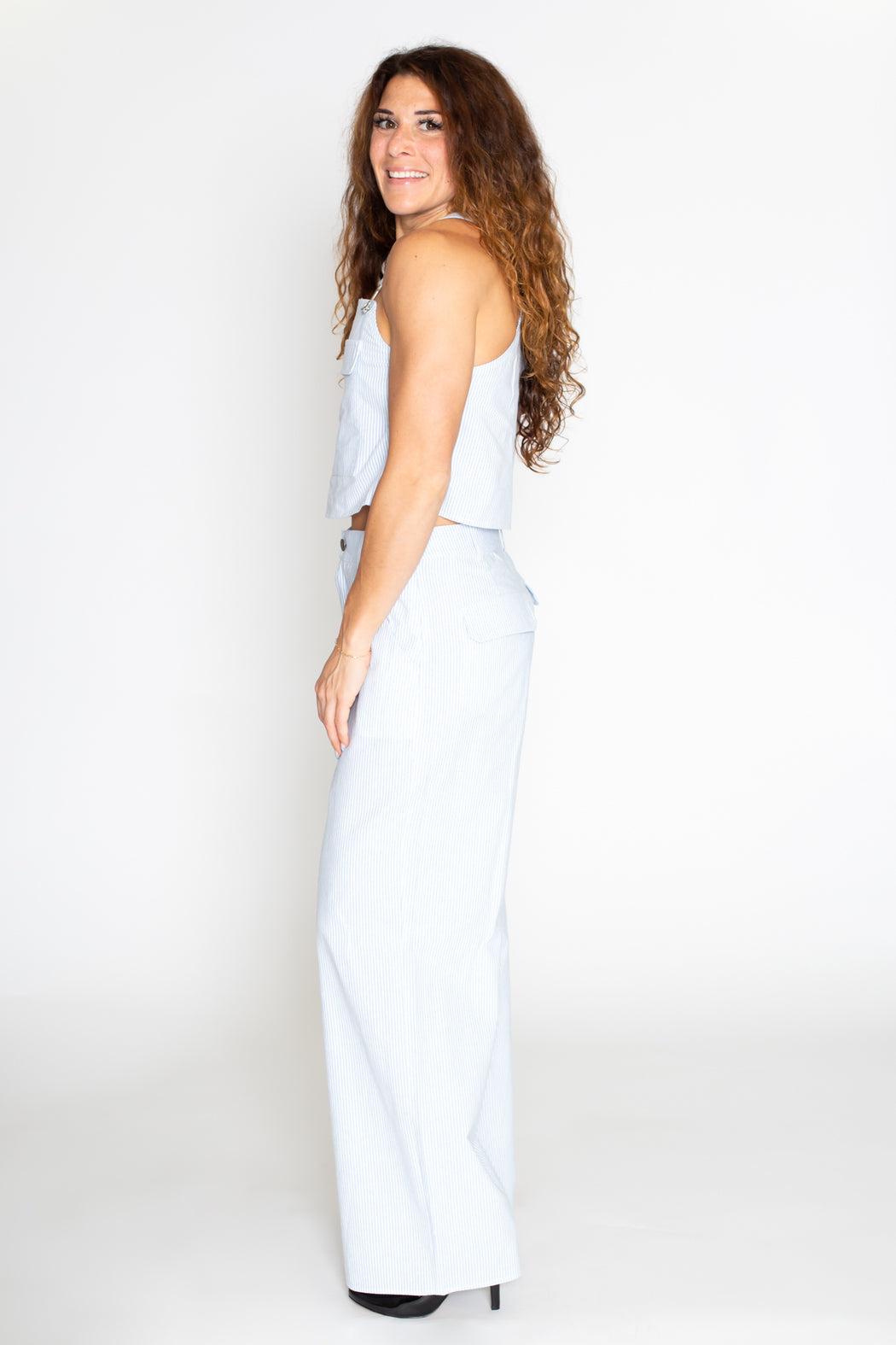 Striped Overall Set Product Image