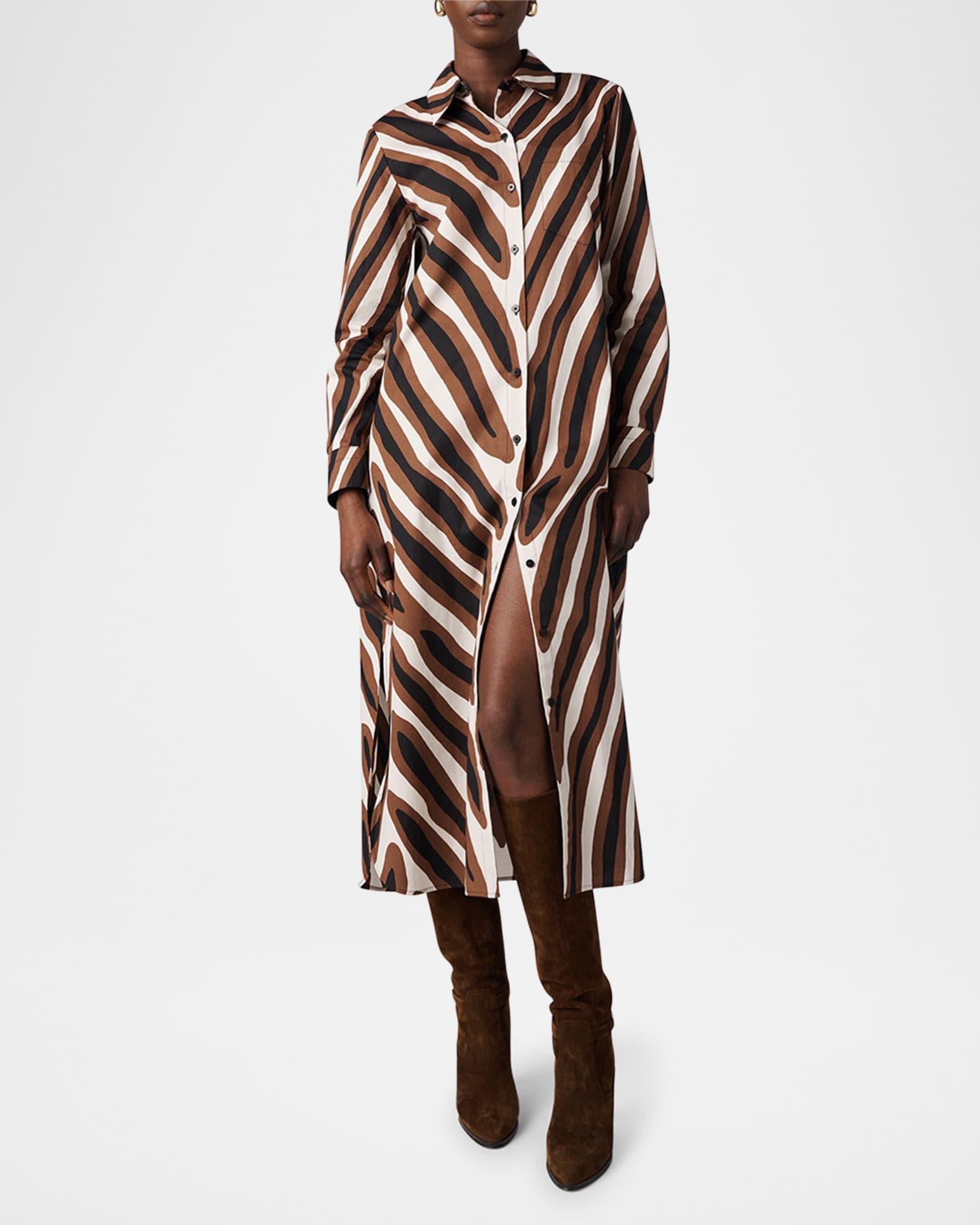 Karrington Striped Midi Shirtdress Product Image