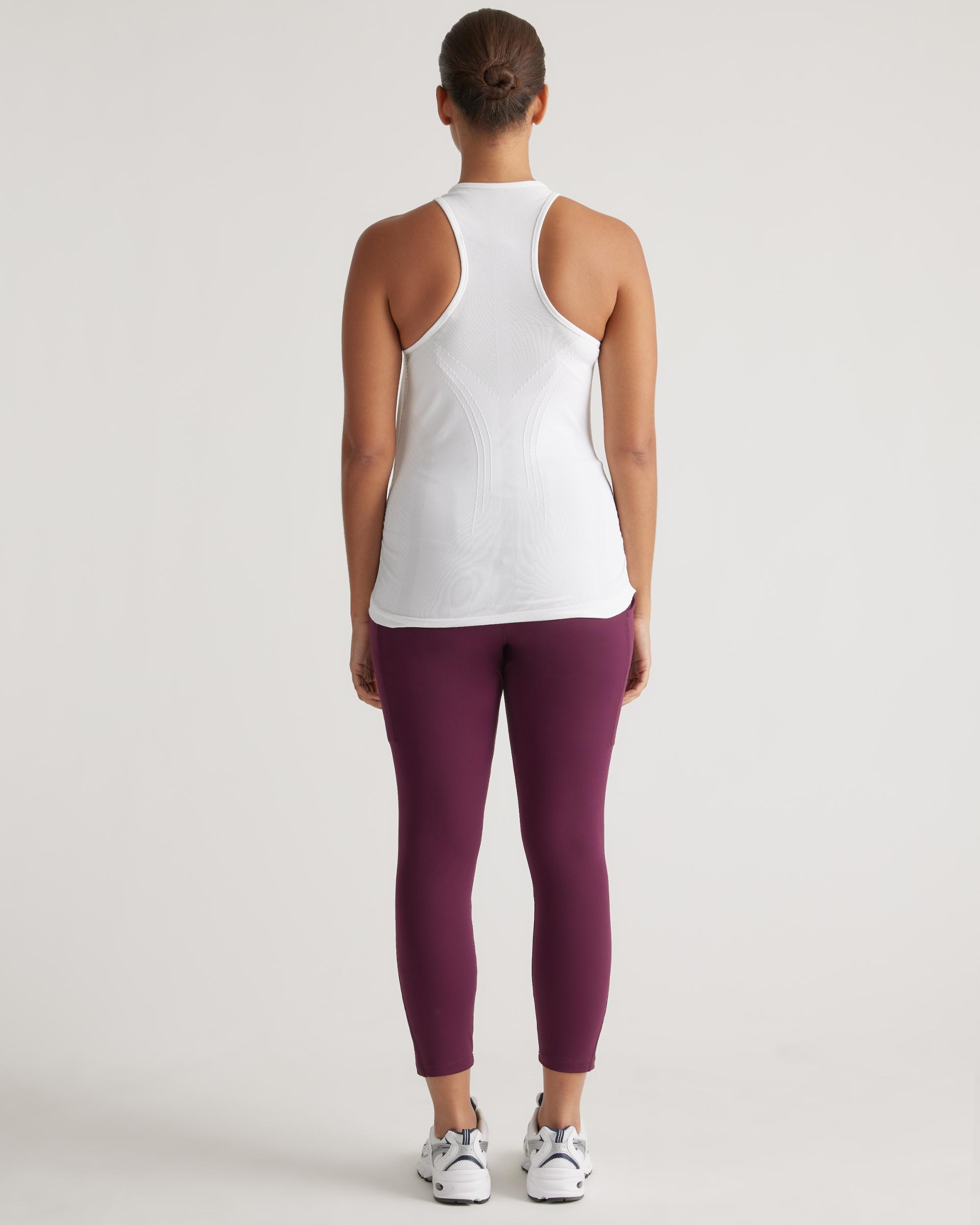 Quince | Women's Seamless Ruched Racerback Tank Top Nylon Product Image